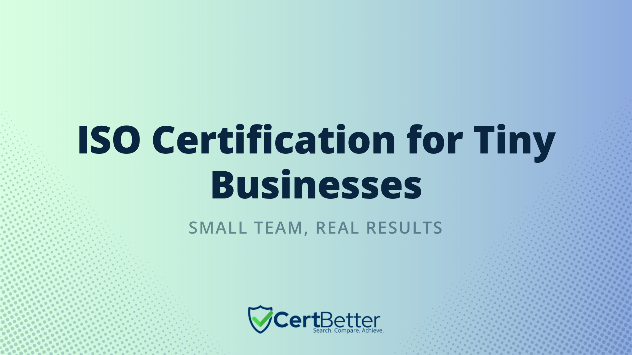 Can a Business With Less Than 5 Employees Get ISO Certified?