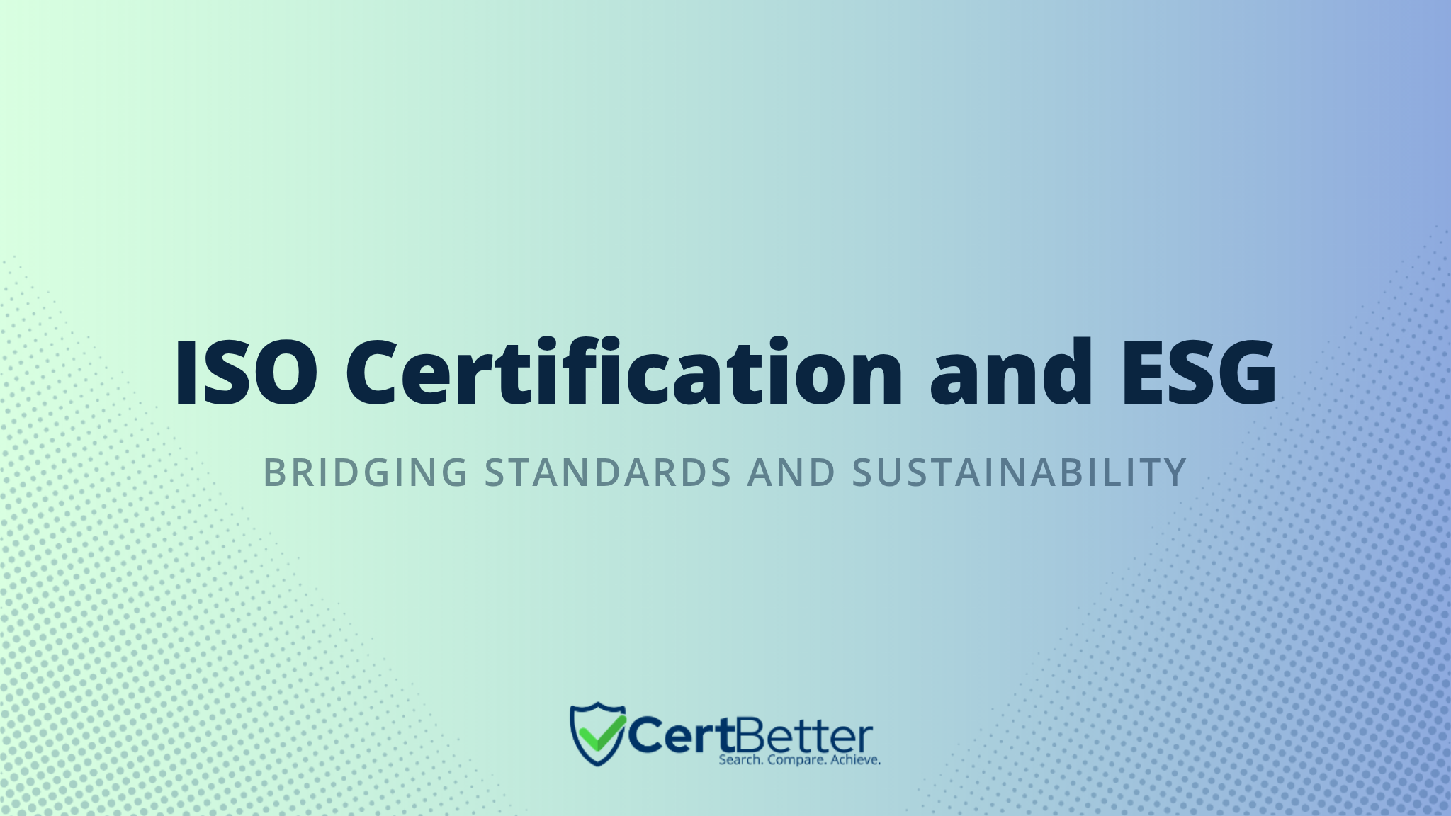 Can ISO Certification Help With ESG Compliance?