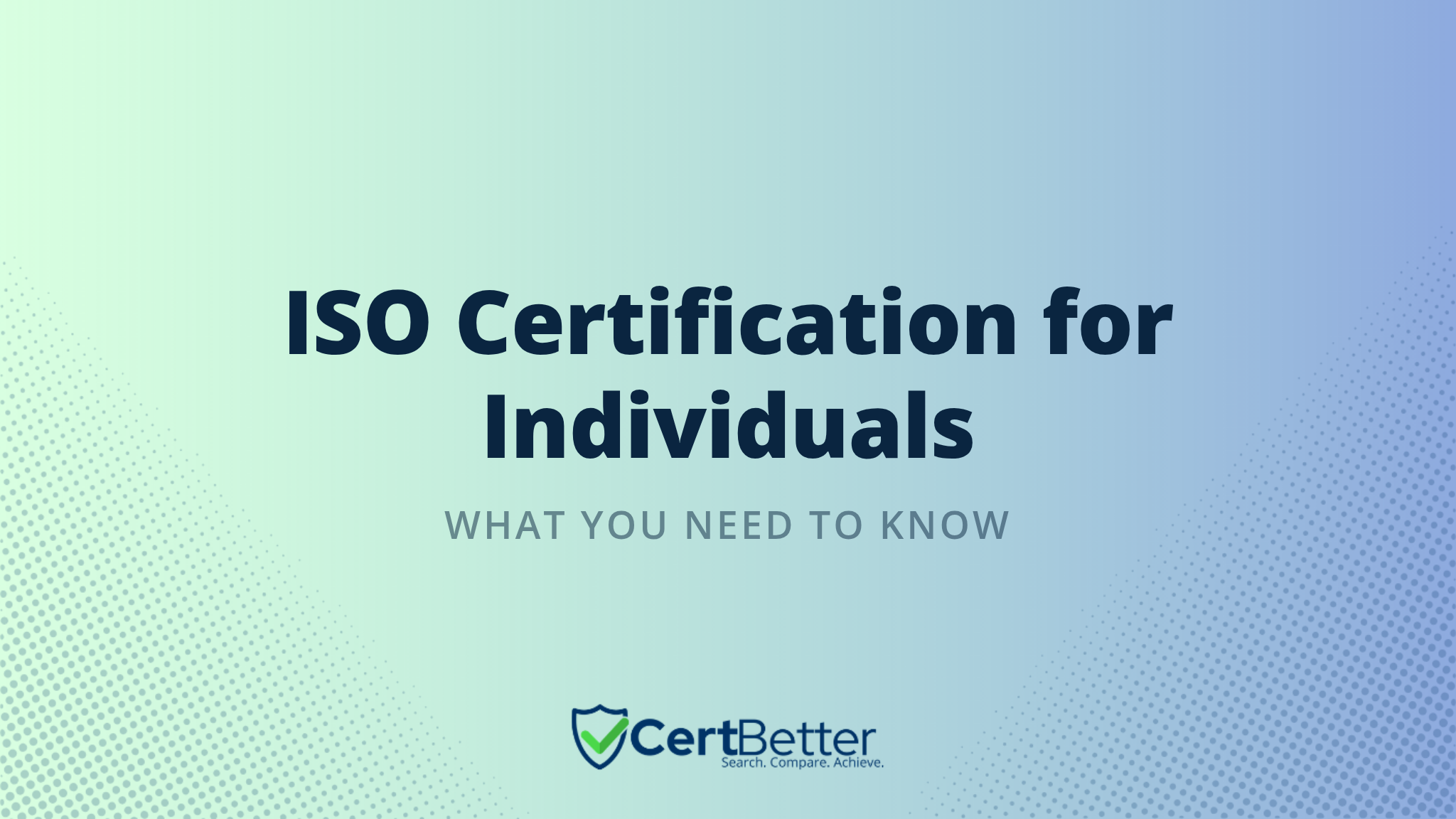 Can You Get ISO Certified as an Individual Rather Than a Company?