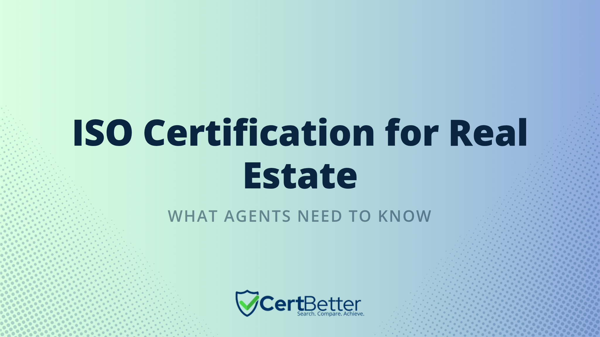 Do Real Estate Agencies Need ISO Certification?