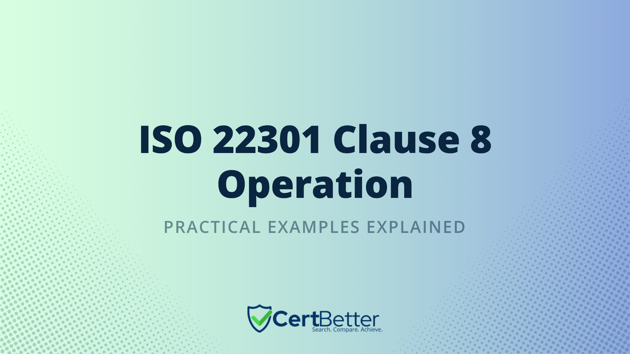 Guide to ISO 22301 Clause 8 Operation With Examples