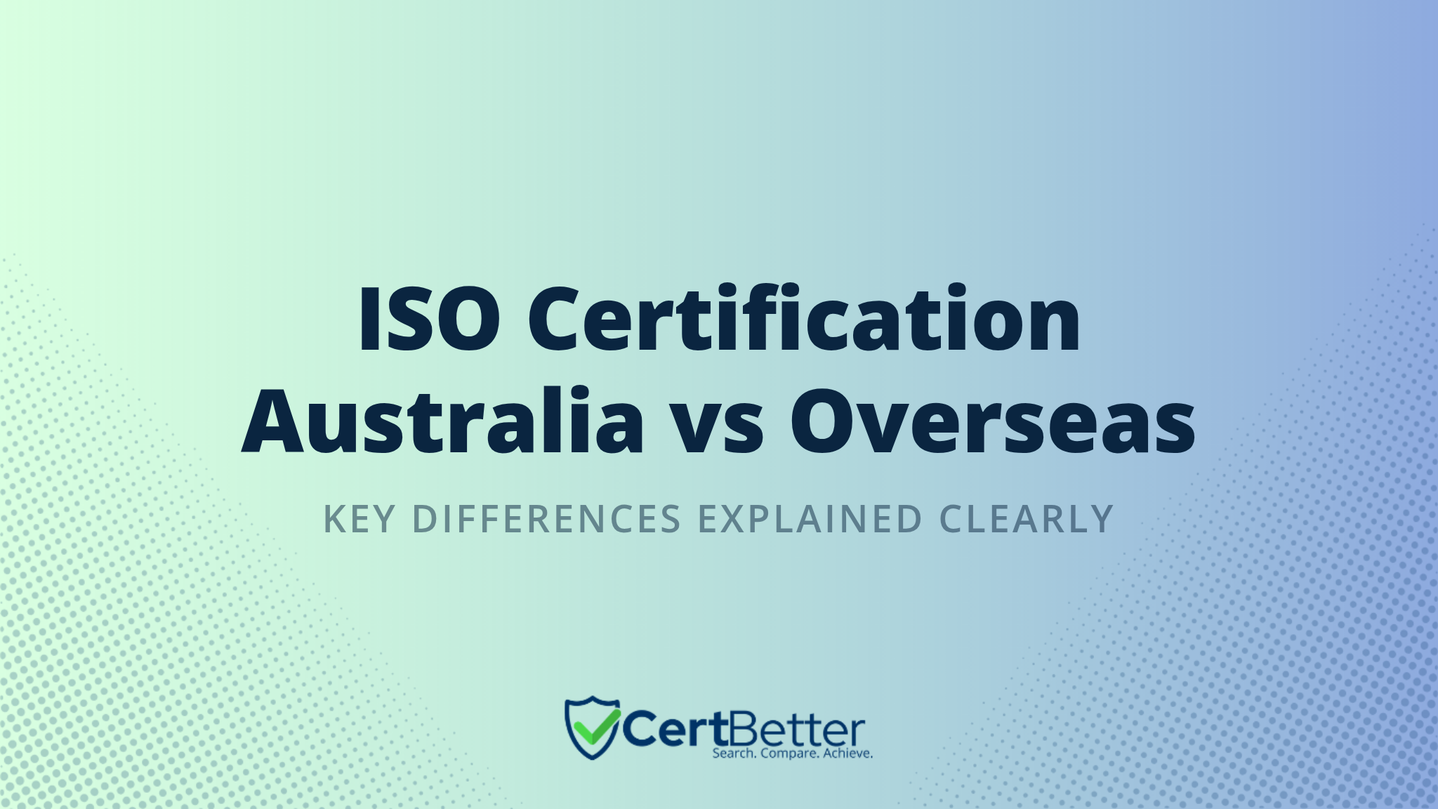 How ISO Certification Works in Australia vs Overseas