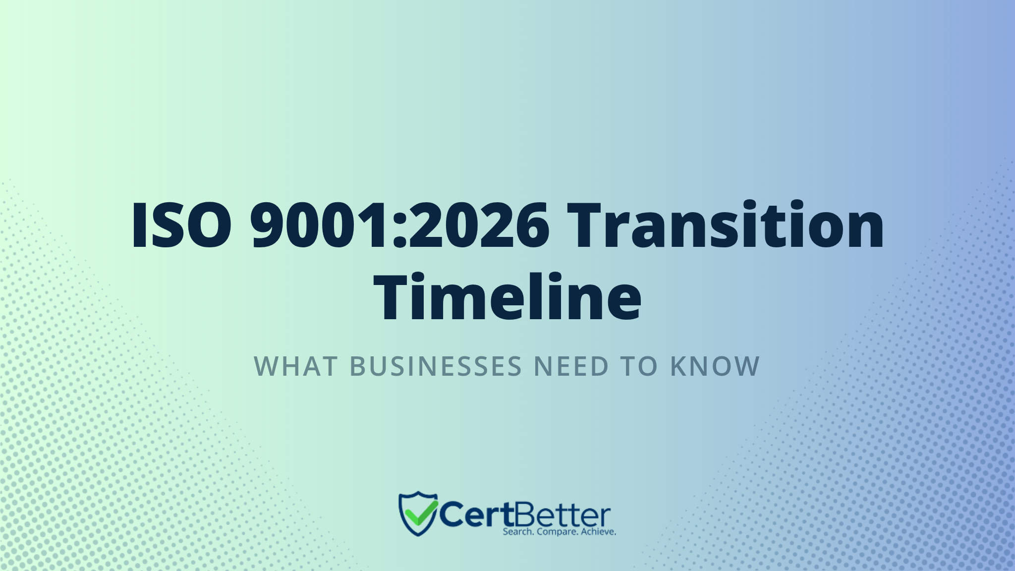 How Long Do You Have to Transition to ISO 9001:2026?