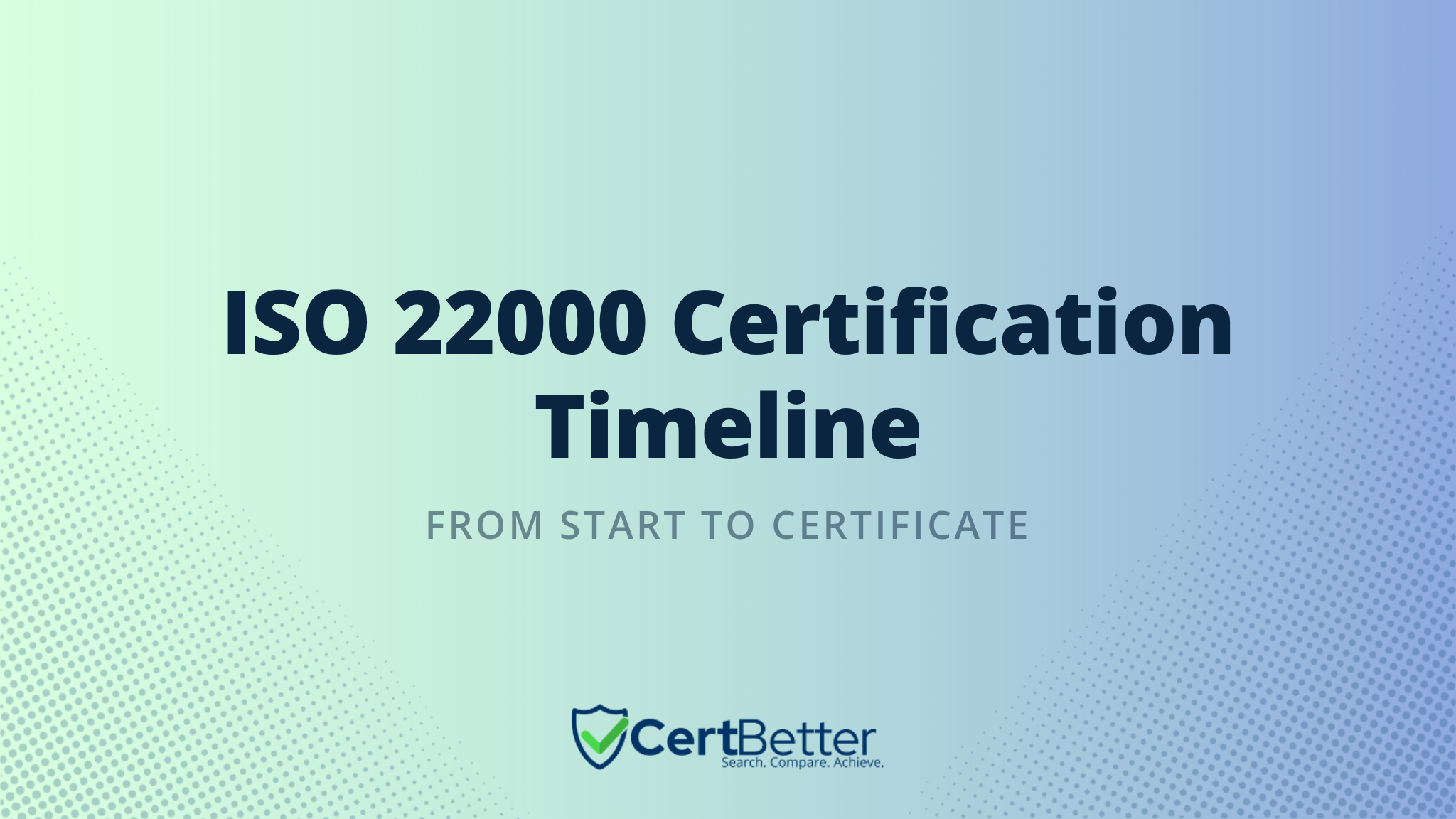How Long Does It Take to Get ISO 22000 Certified?
