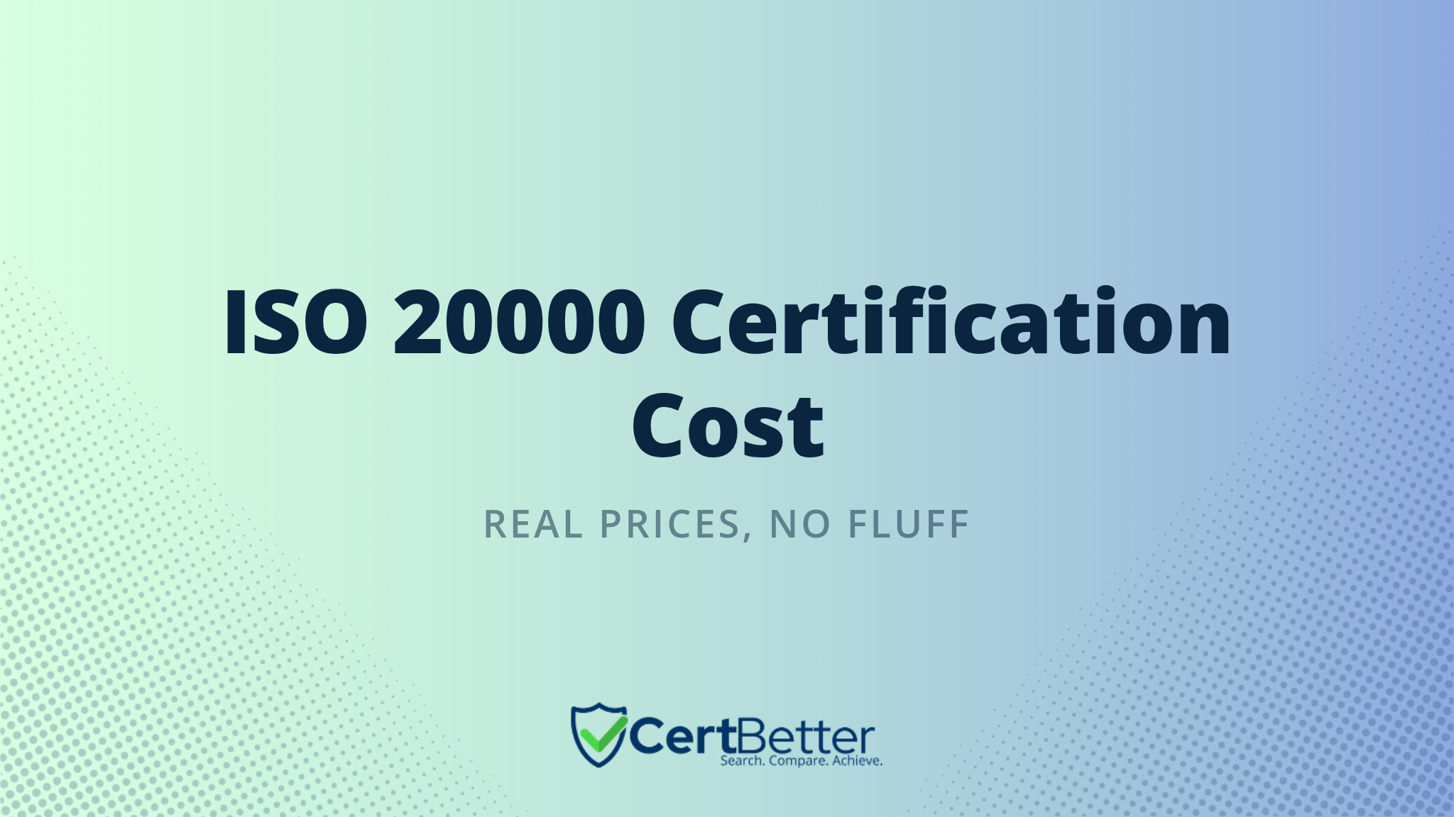 How Much Does ISO 20000 Certification Cost?