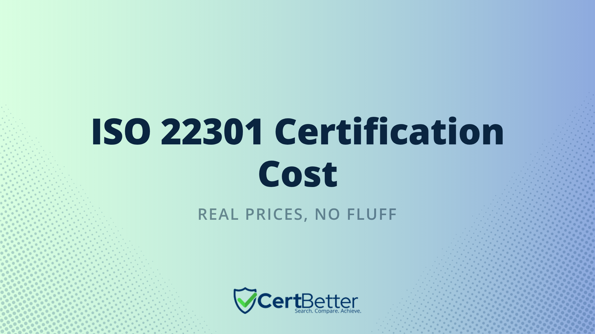 How Much Does ISO 22301 Certification Cost?