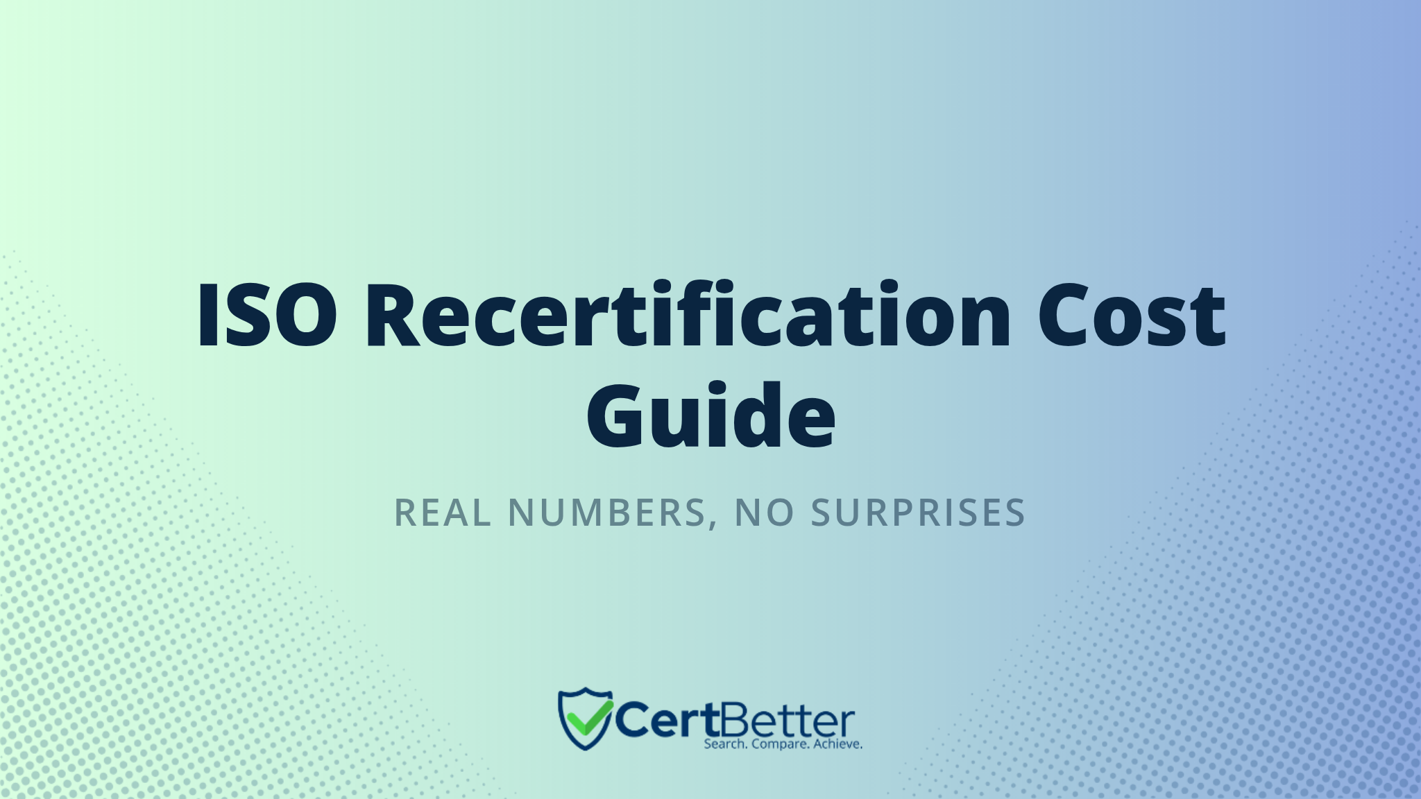 How Much Does ISO Recertification Cost?