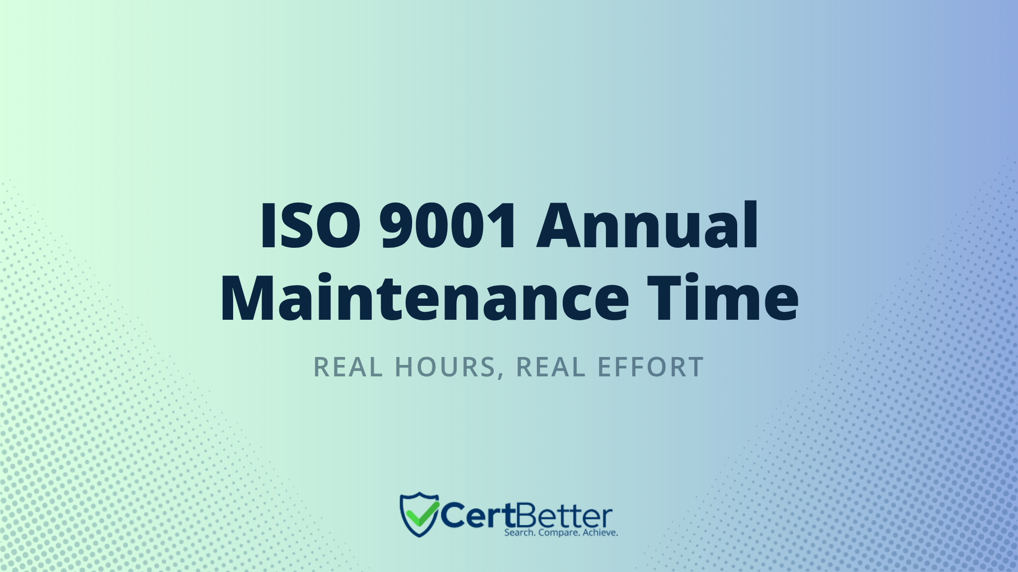 How Much Time Does ISO 9001 Actually Take to Maintain Each Year?