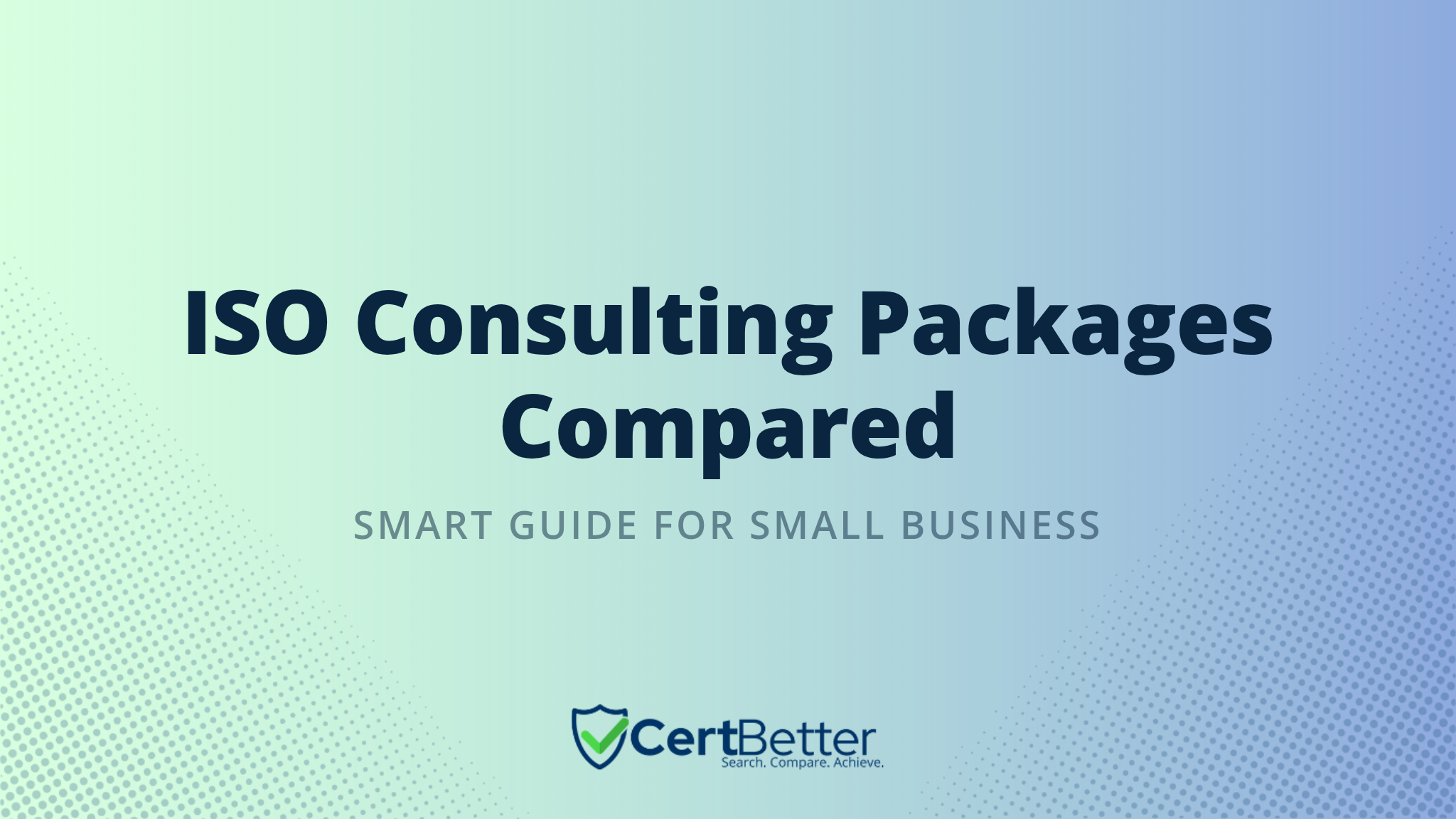 How to Compare ISO Consulting Packages for Small Businesses