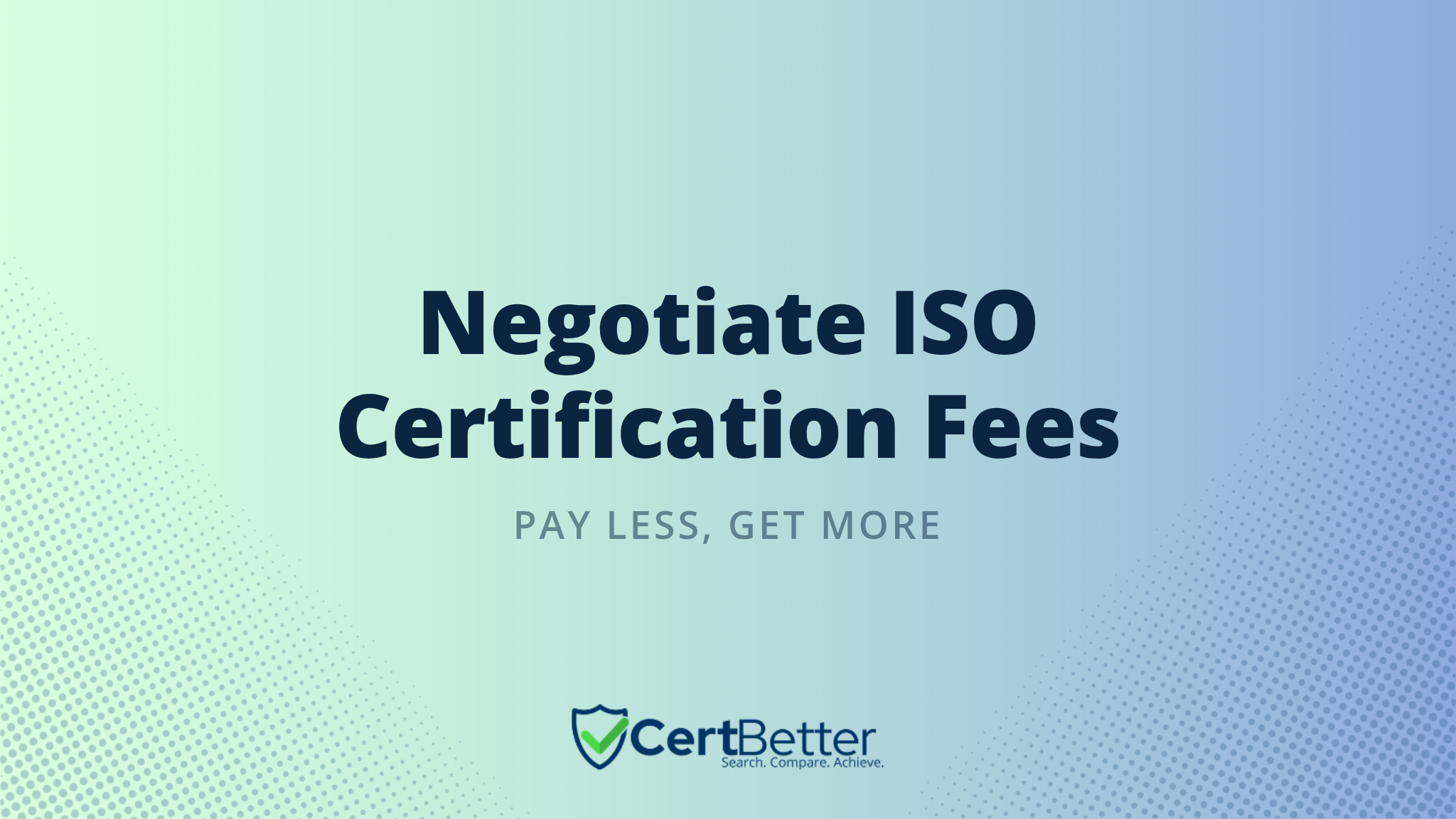How to Negotiate ISO Certification Fees