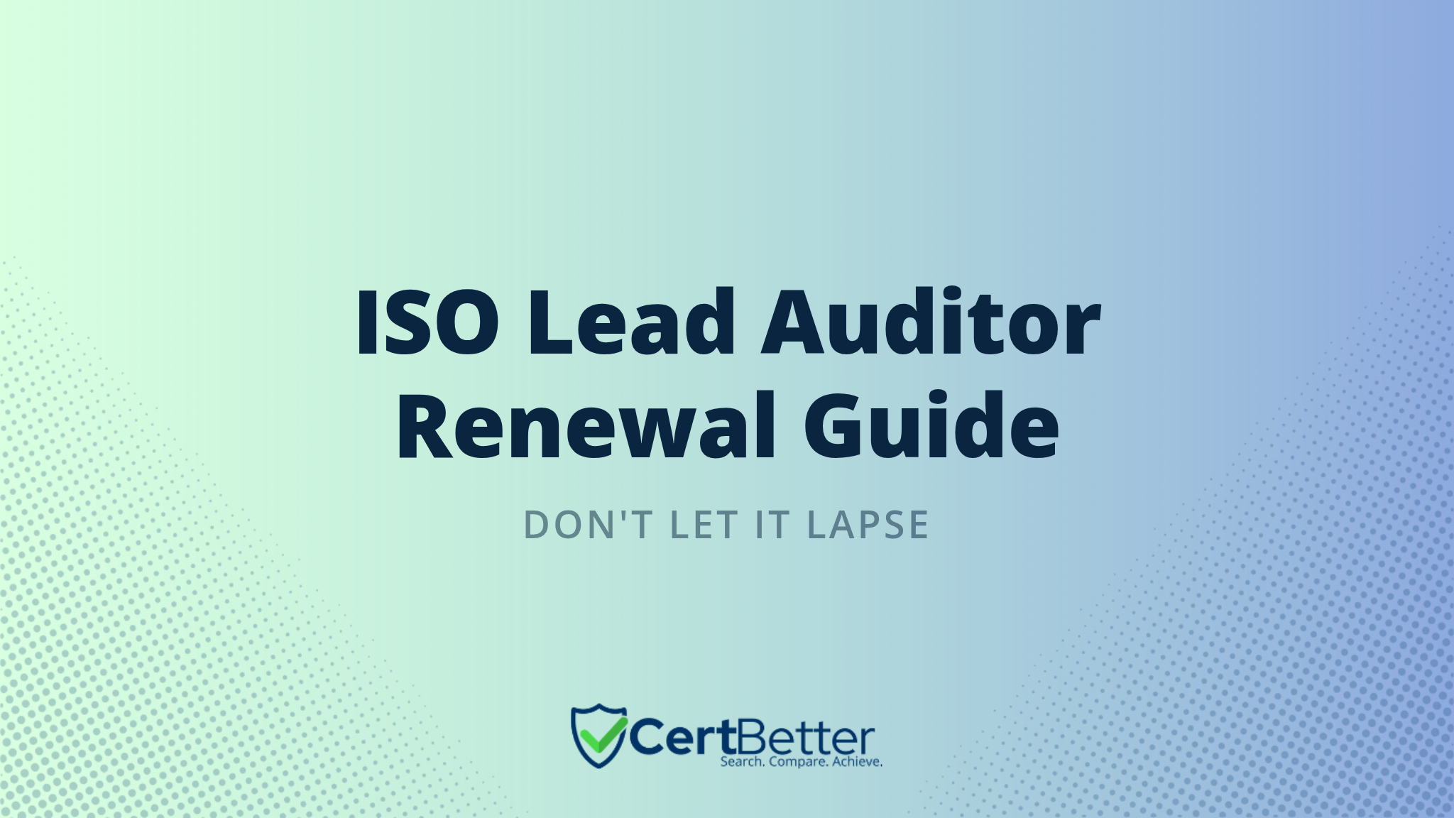 How to Renew Your ISO Lead Auditor Certification Before It Expires