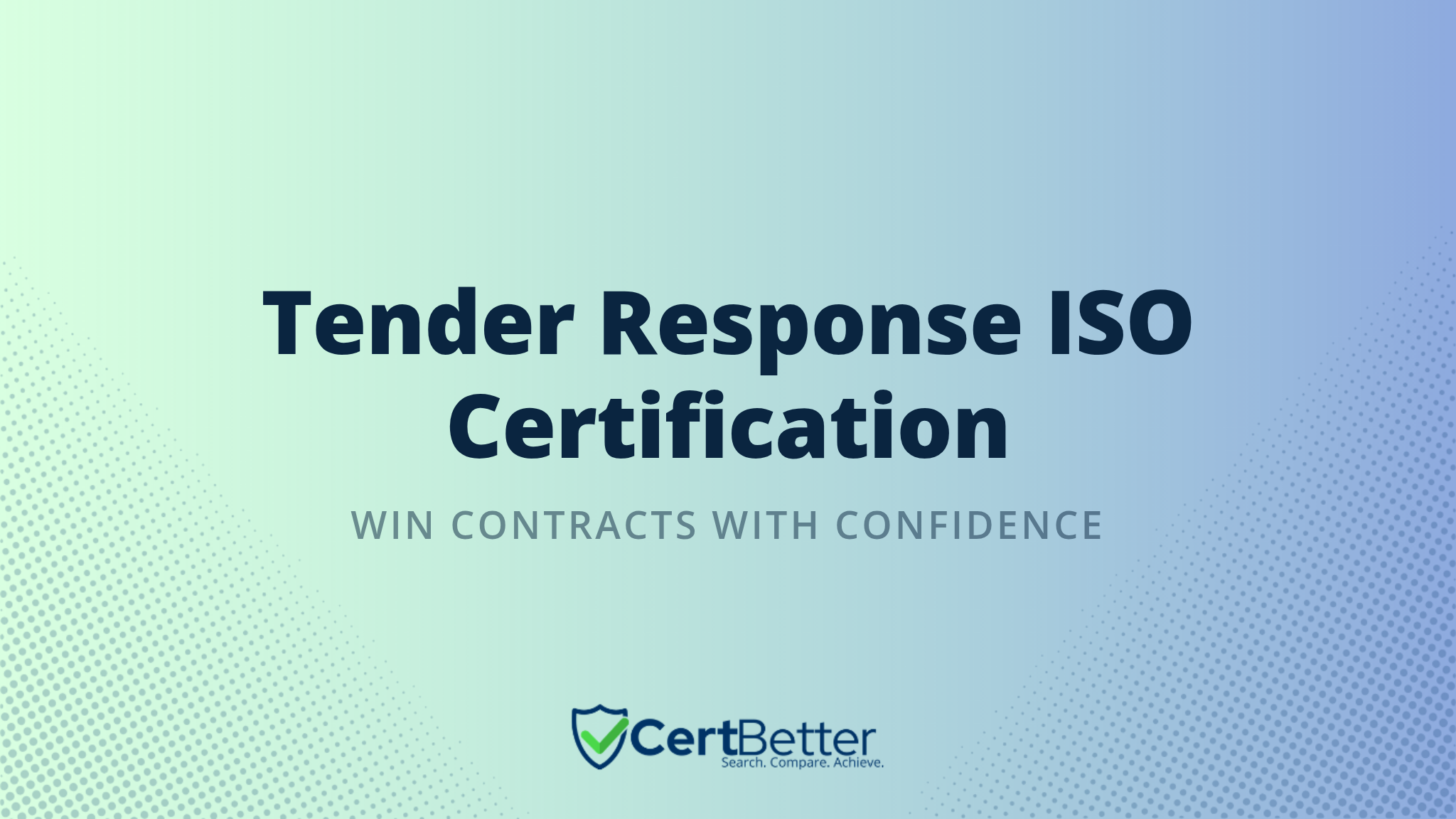 How to Respond to a Tender That Requires ISO Certification