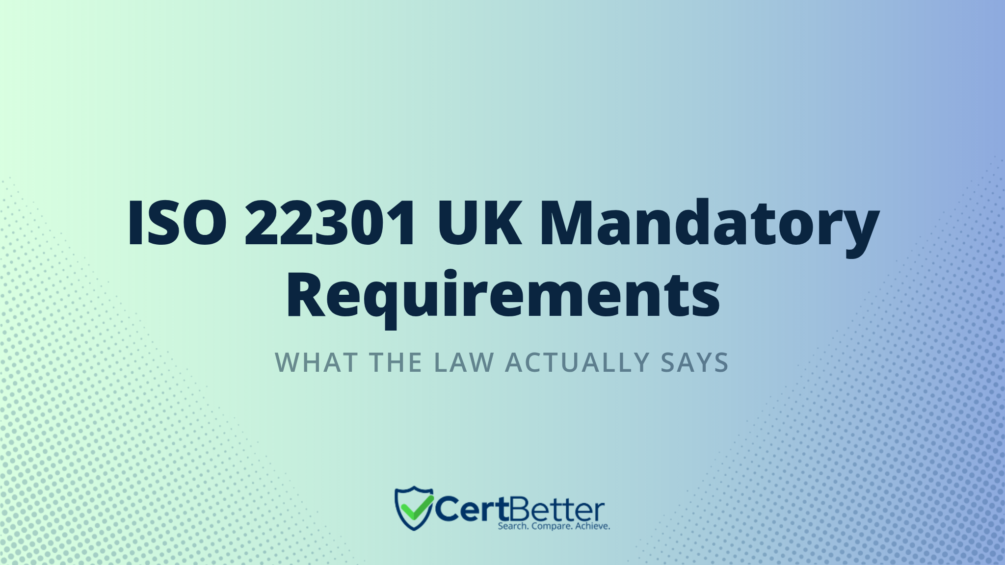 Is ISO 22301 Mandatory for Any Industry in United Kingdom