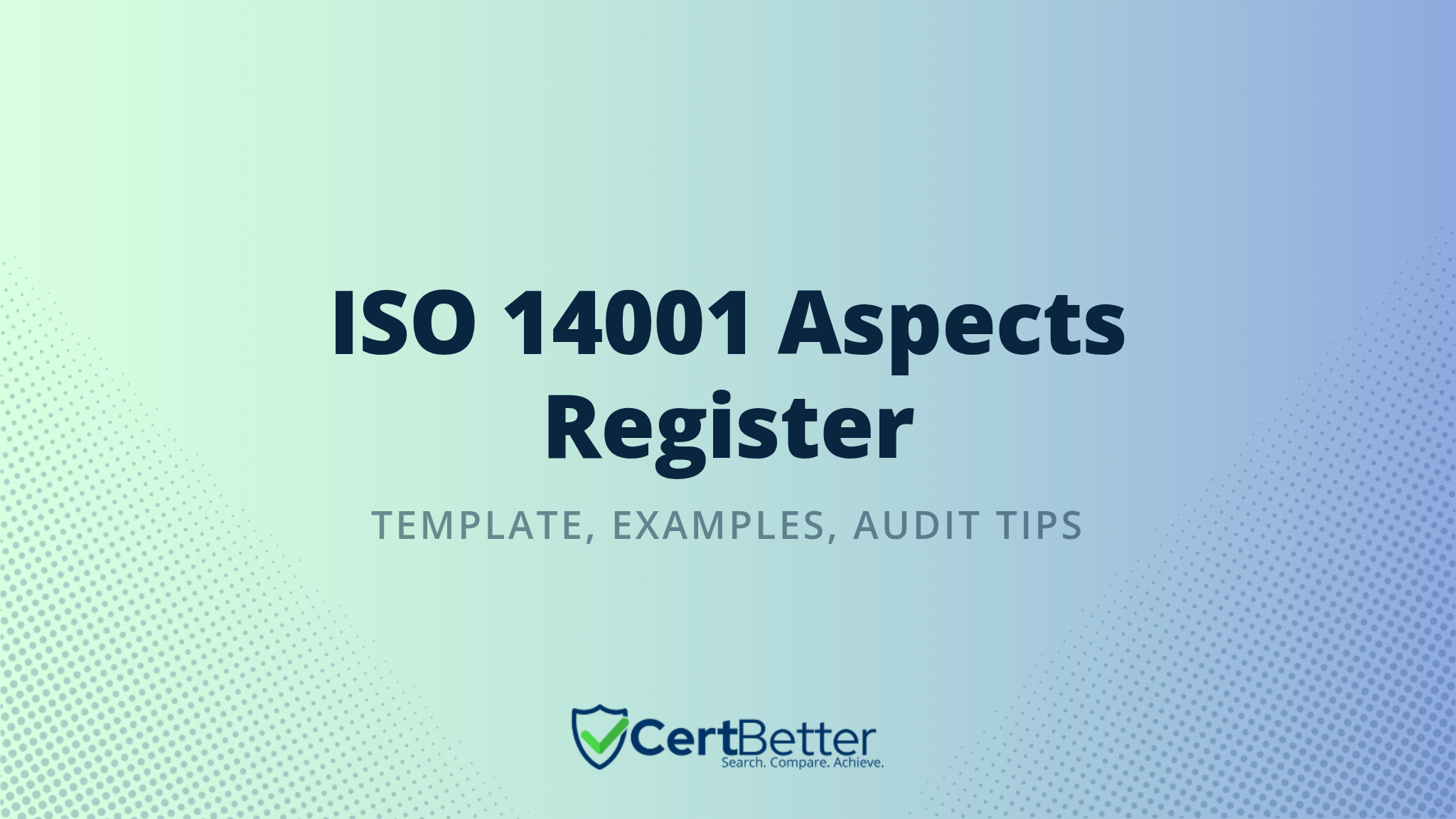 ISO 14001 Environmental Aspects Register Template With Example