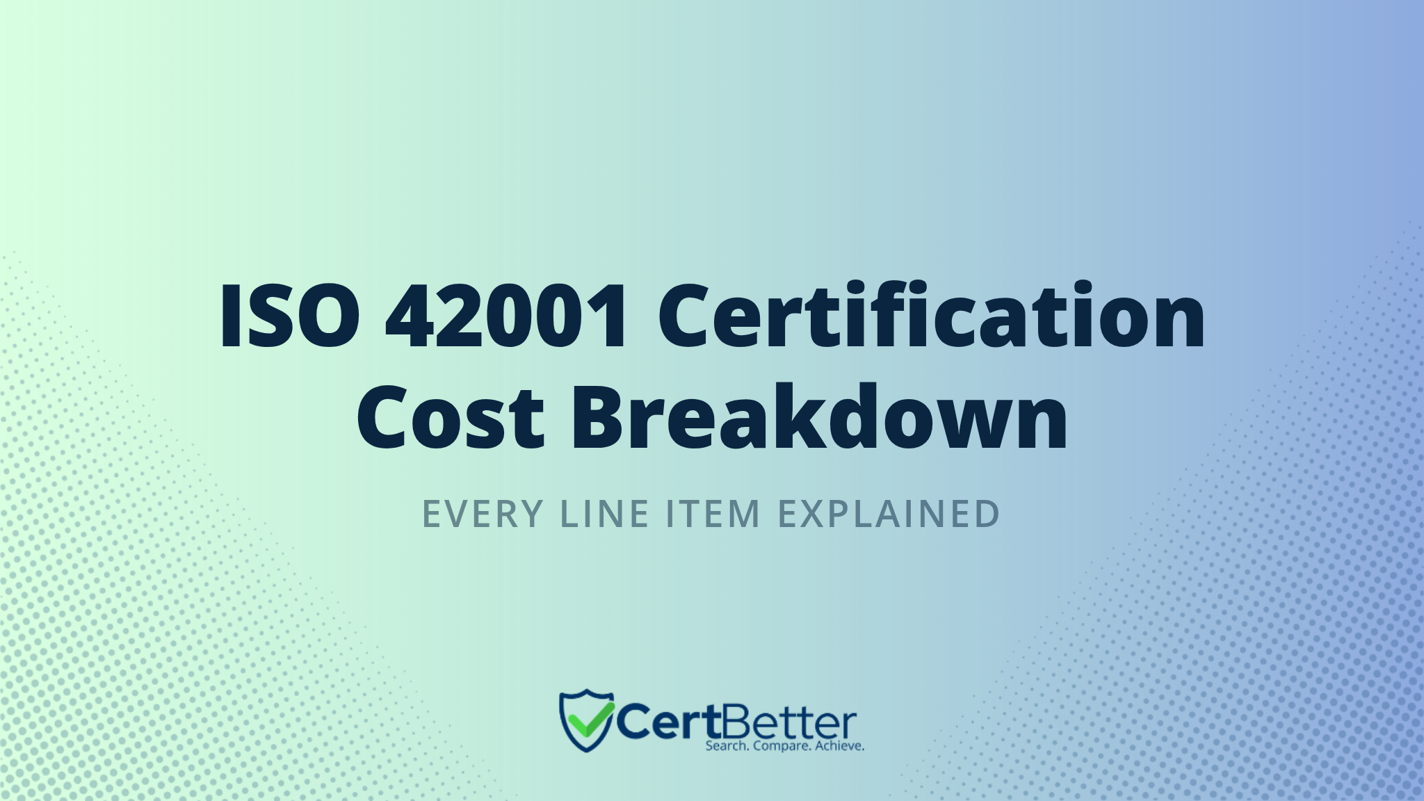 ISO 42001 Cost Breakdown by Line Item : What You Actually Pay For