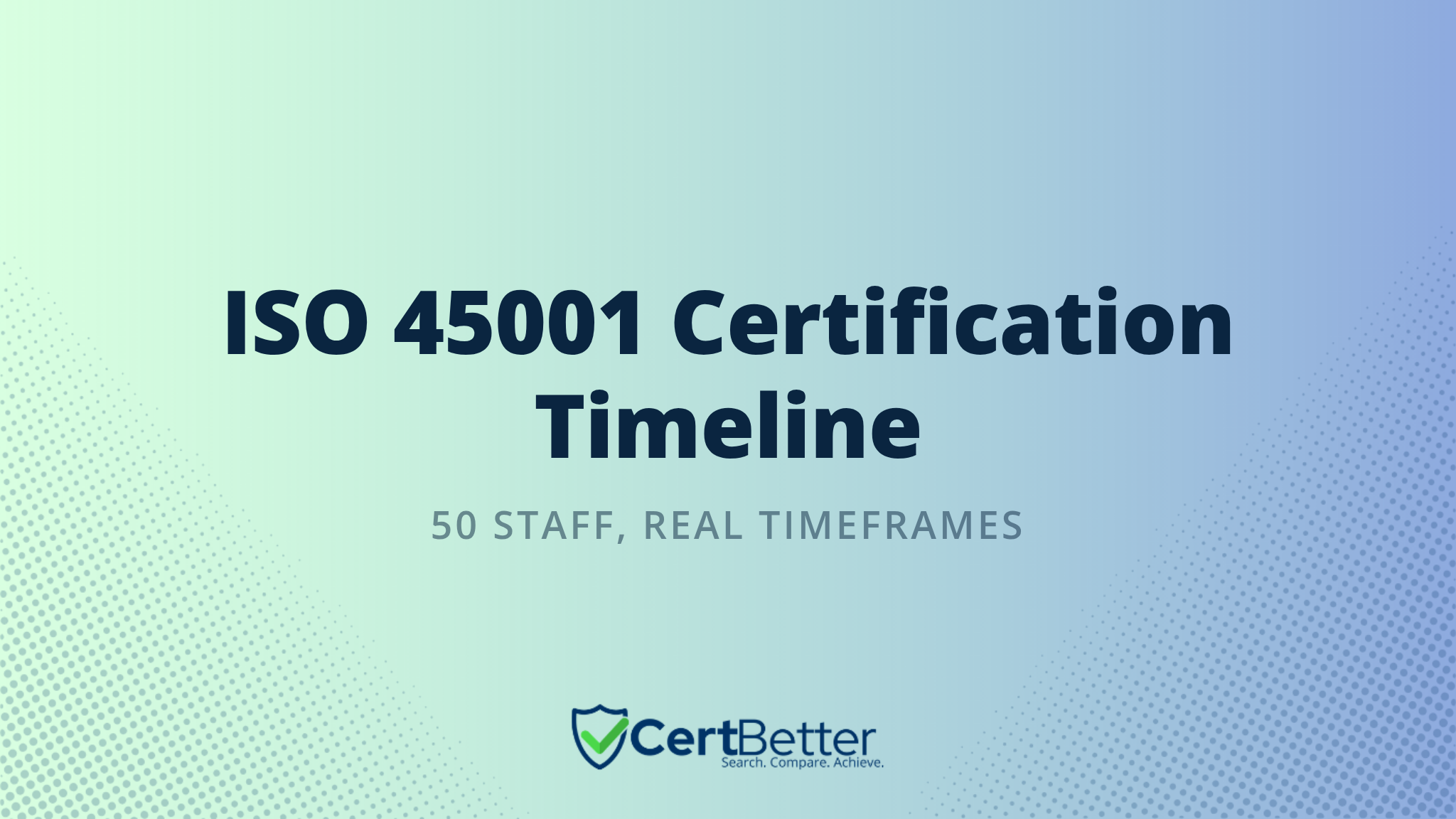 ISO 45001 Timeline for a 50 Person Company