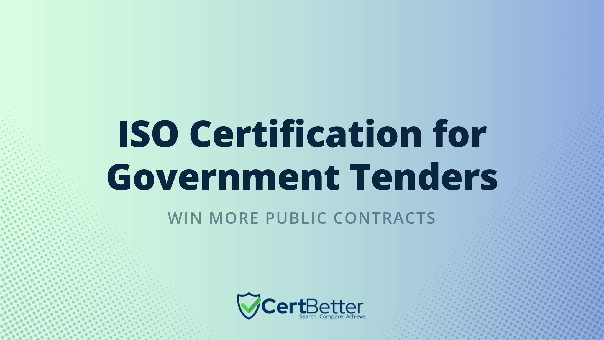 Which ISO Certification Is Required for Government Tenders?