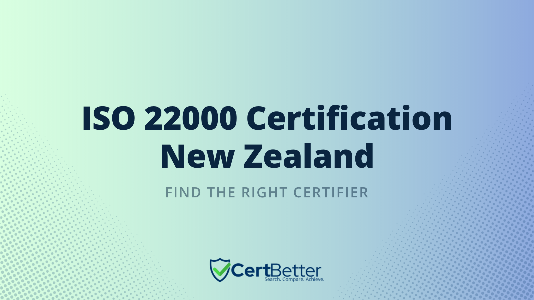 Top ISO 22000 Certification Bodies in New Zealand
