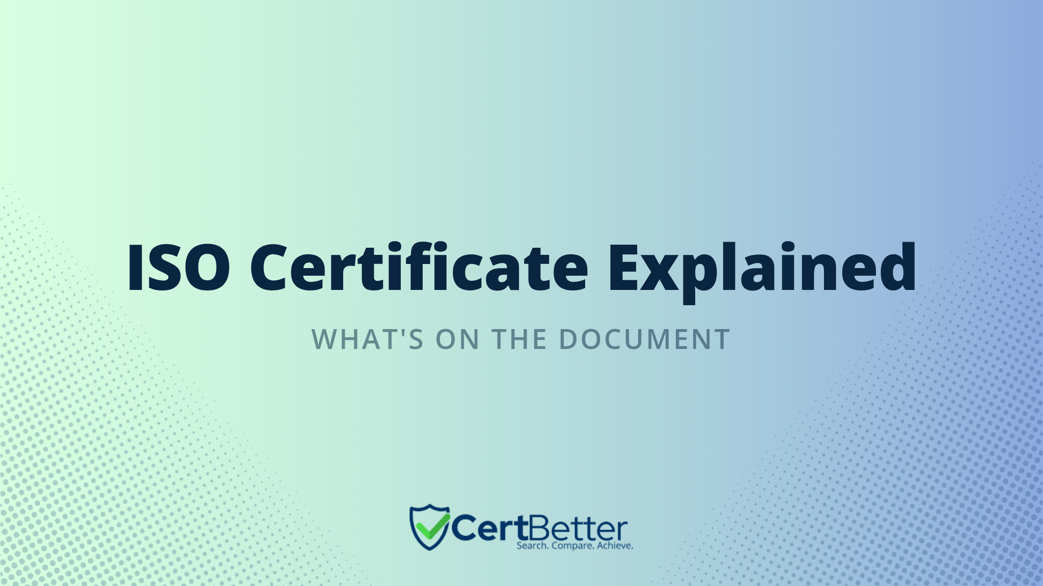 What Does an ISO Certificate Actually Look Like?