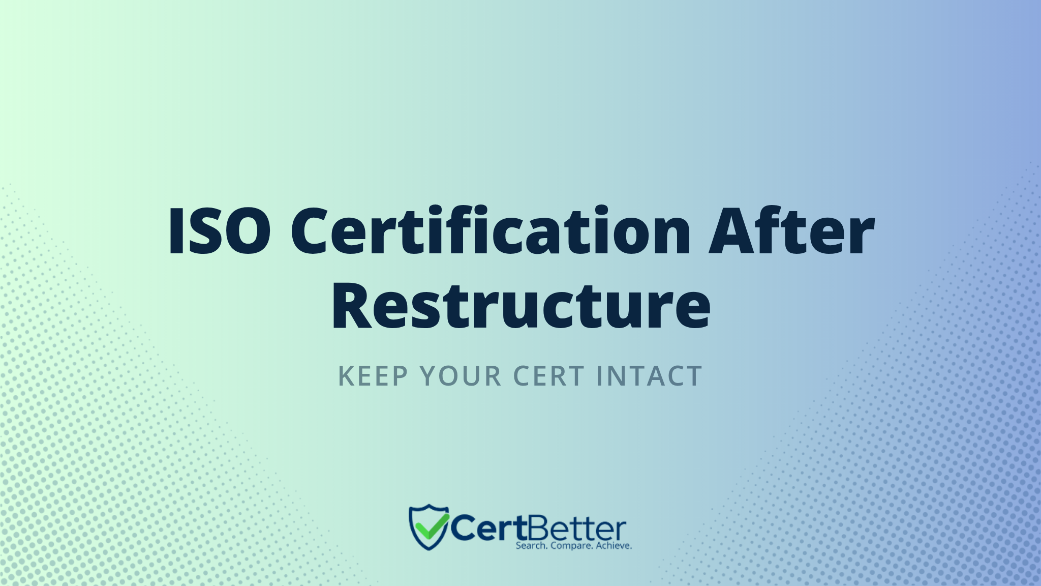 What Happens to ISO Certification When You Restructure Your Business?
