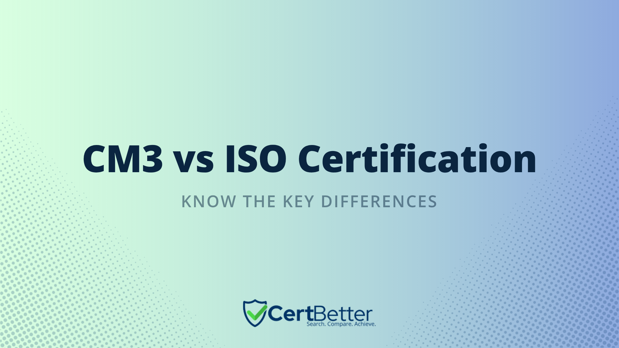 What Is CM3 and How Does It Compare to ISO Certification?