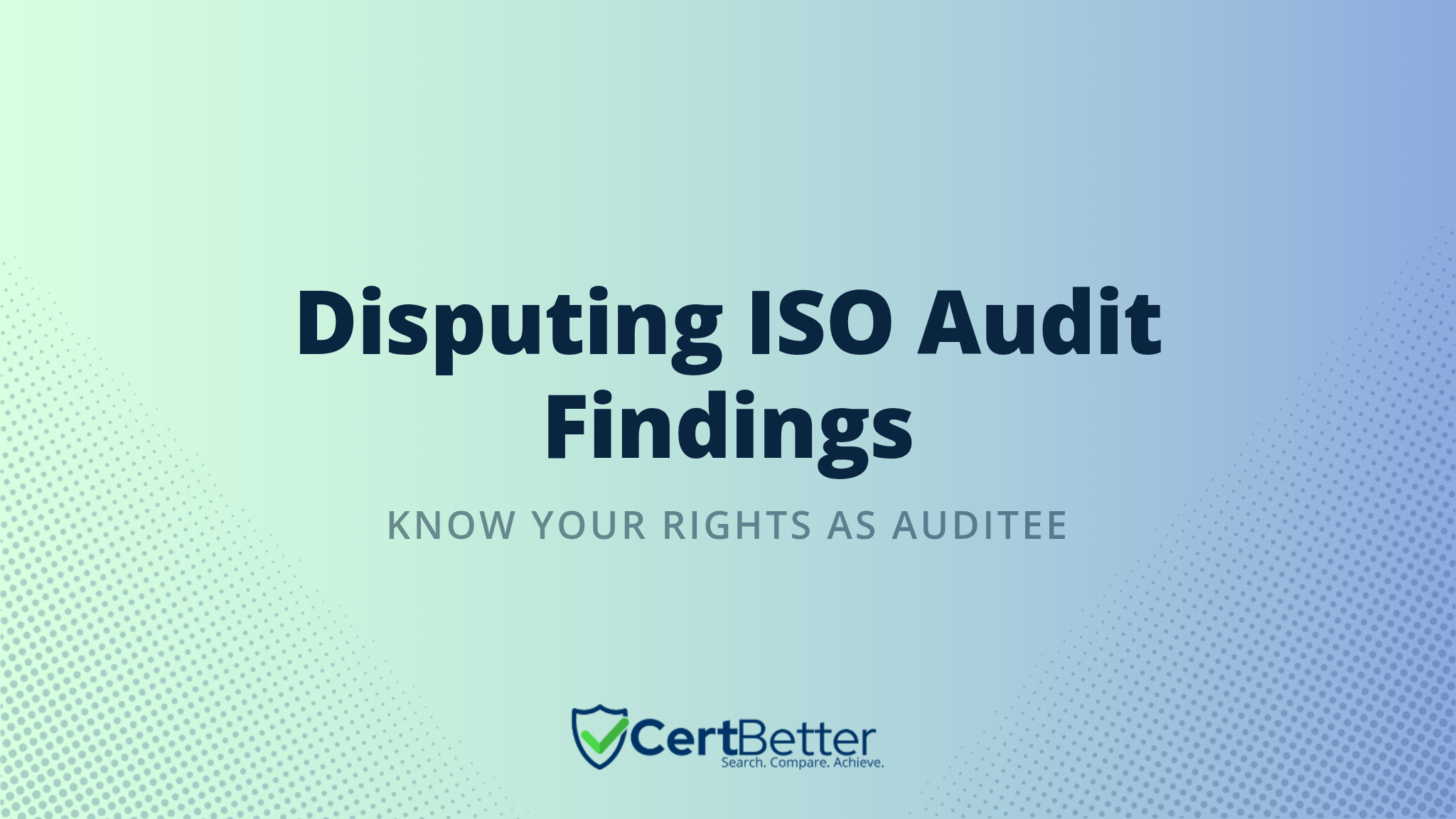 What Is the Formal Process for Disputing an ISO Audit Finding?
