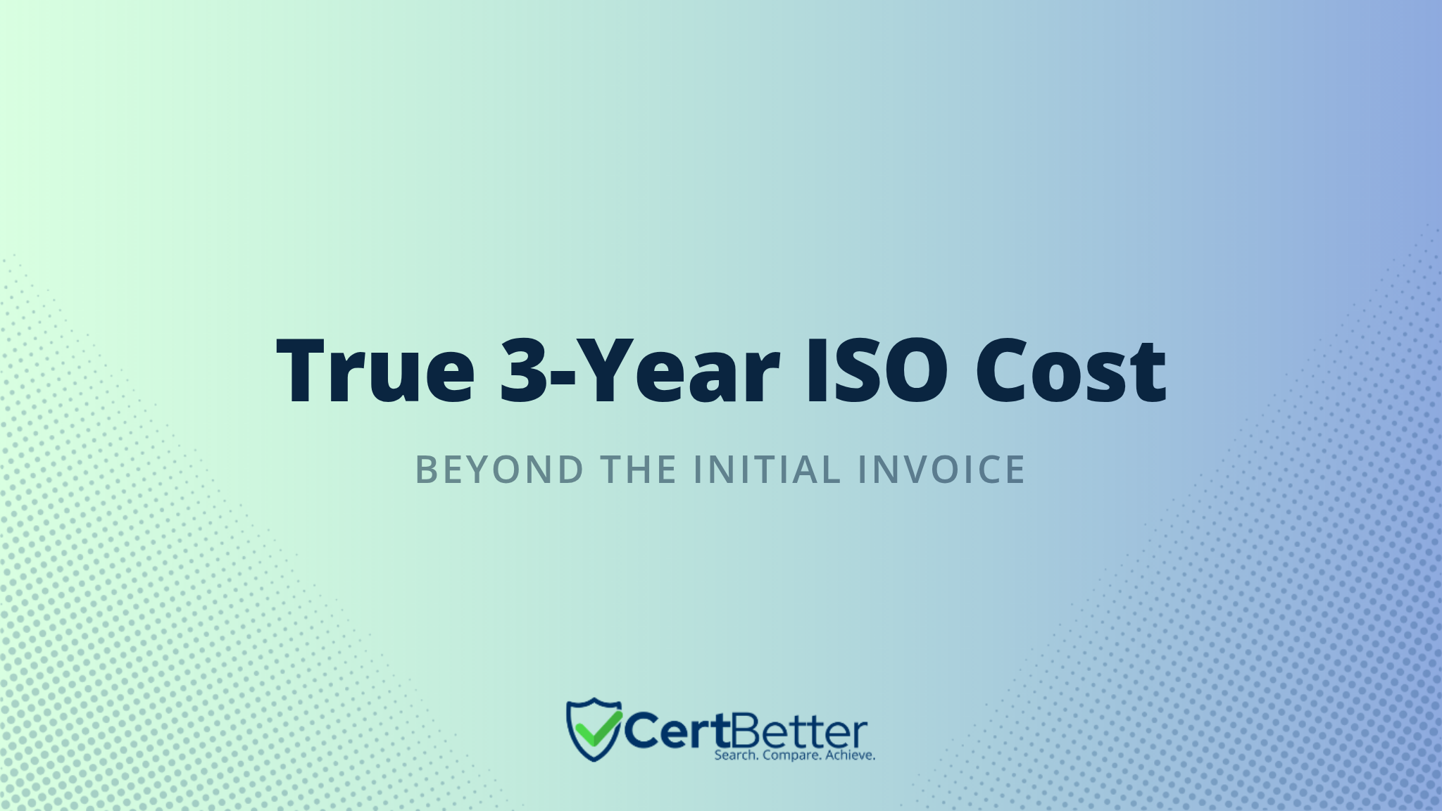 What Is the True 3-Year Cost of ISO Certification?