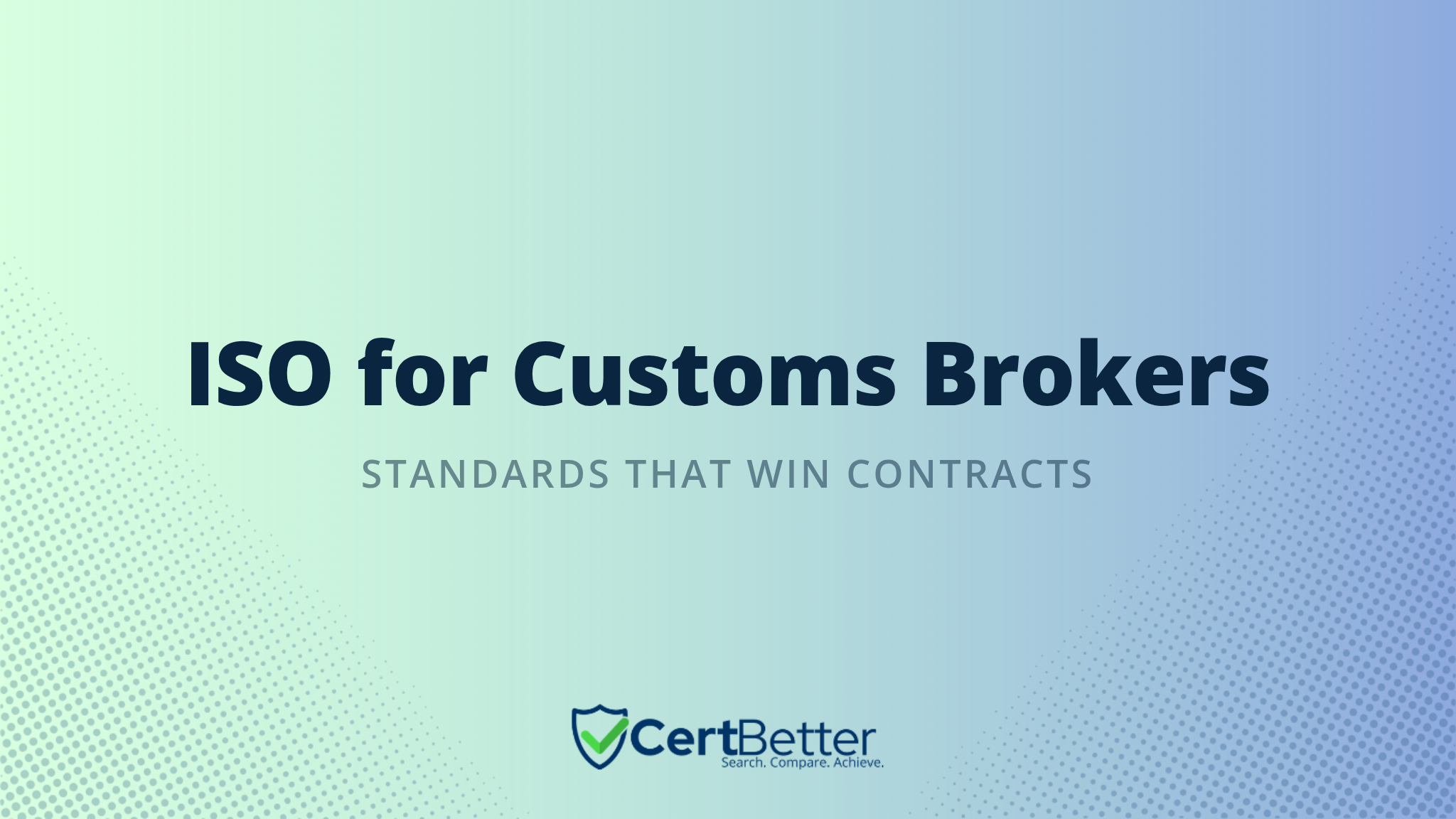 What ISO Certification Do Customs Brokers Need?