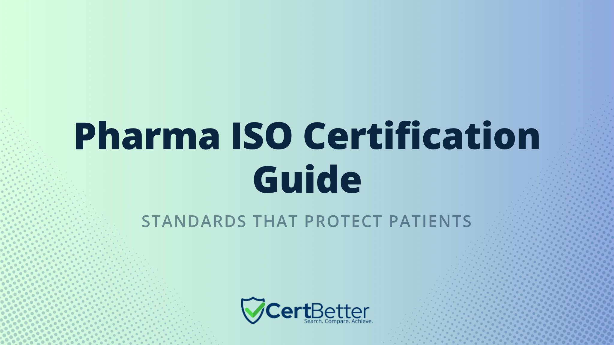 What ISO Certification Do Pharmaceutical Companies Need?