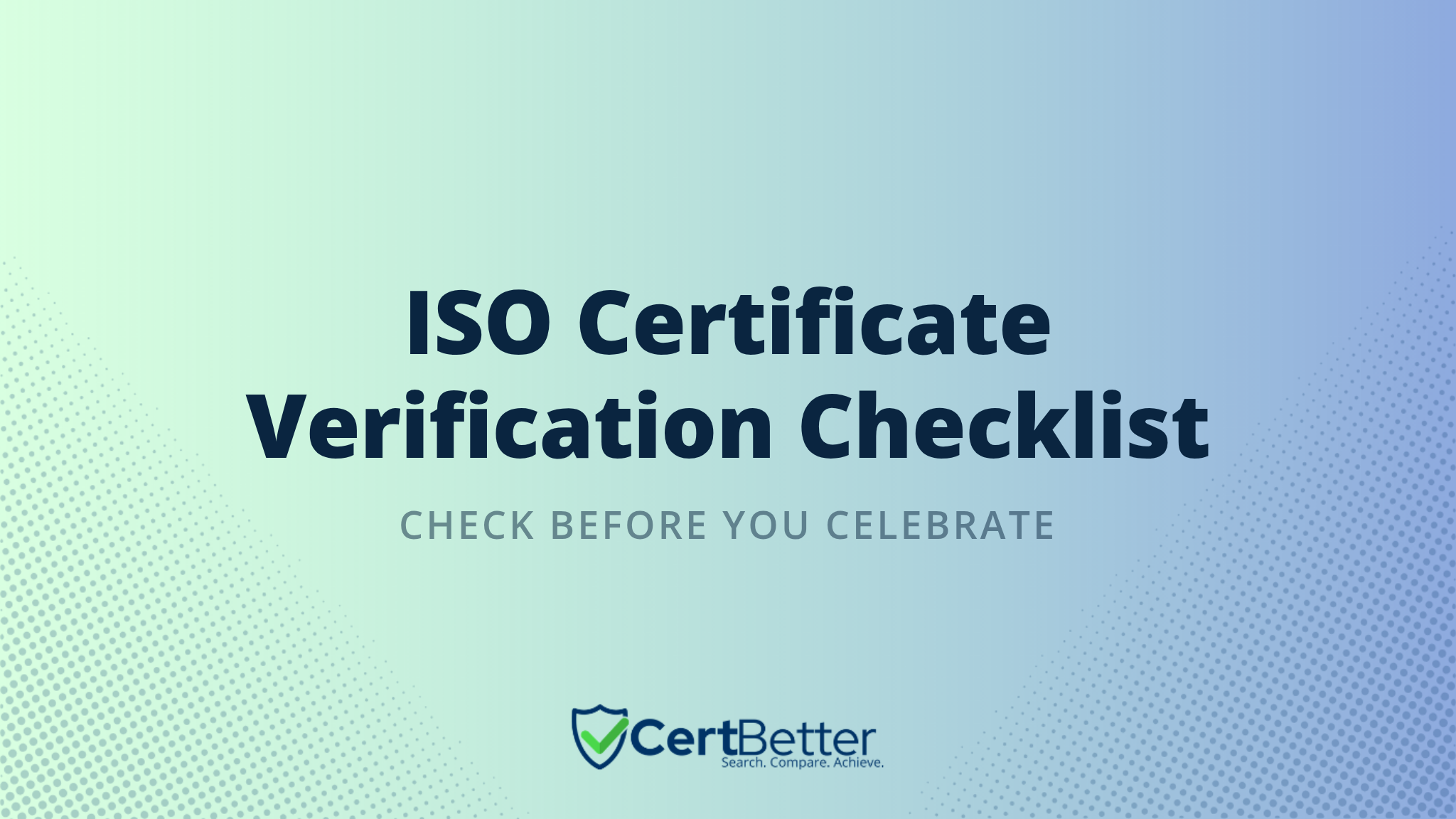 What Should You Check When You Receive Your ISO Certificate?