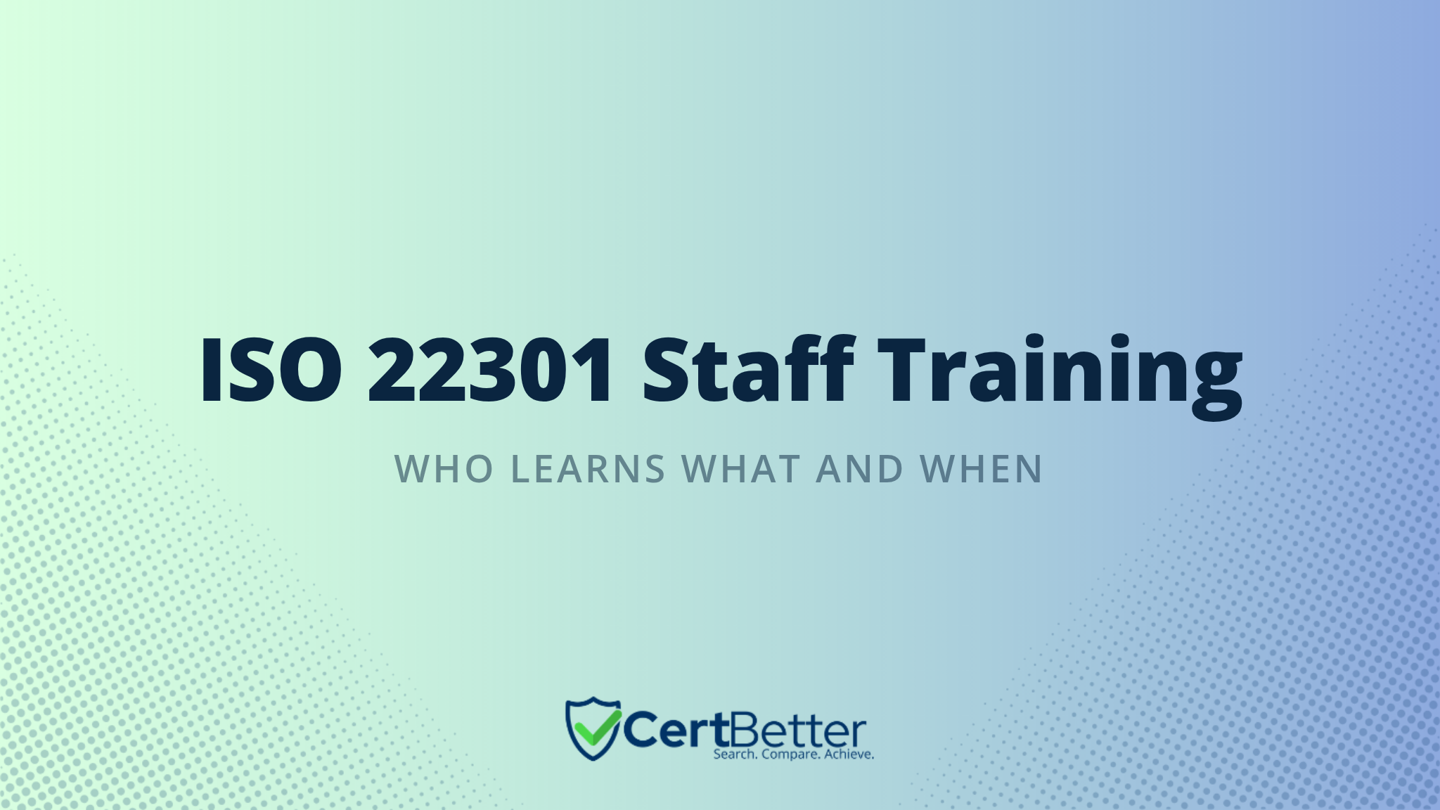 What Training Do Staff Need for ISO 22301 Certification?