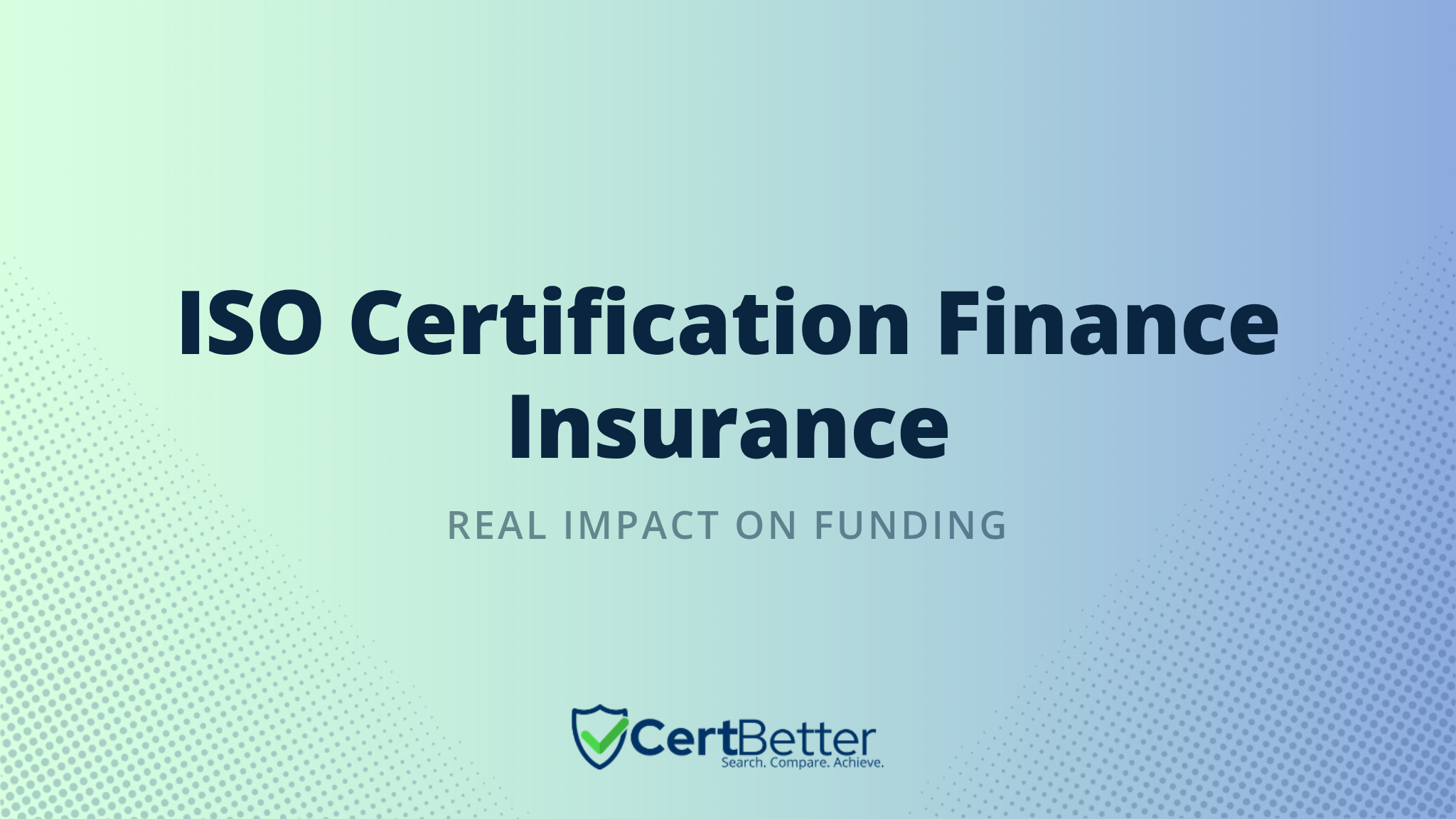 Does ISO Certification Help Your Business Get Finance or Insurance?