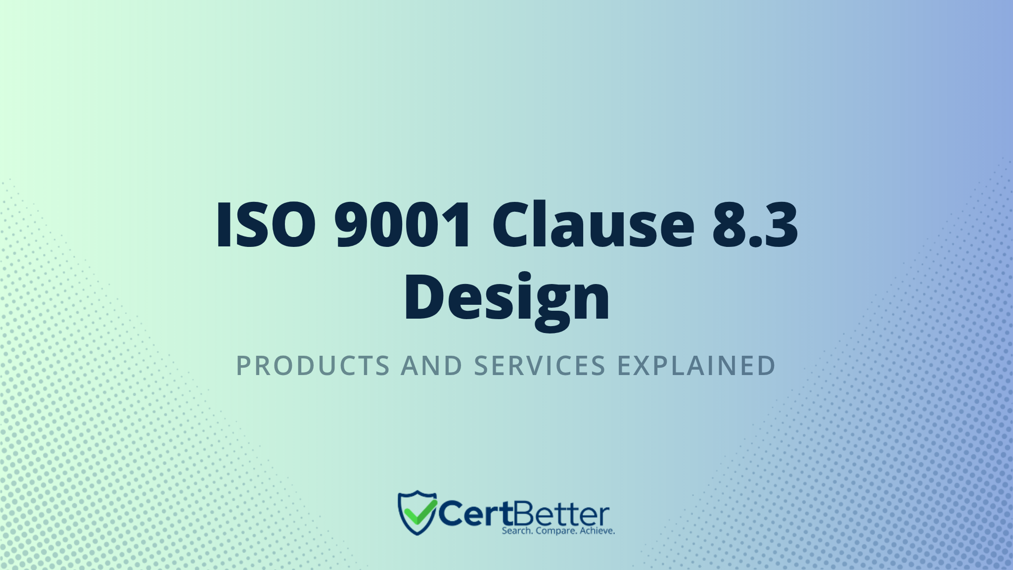 Guide to ISO 9001 Clause 8.3 Design and Development of Products and Services
