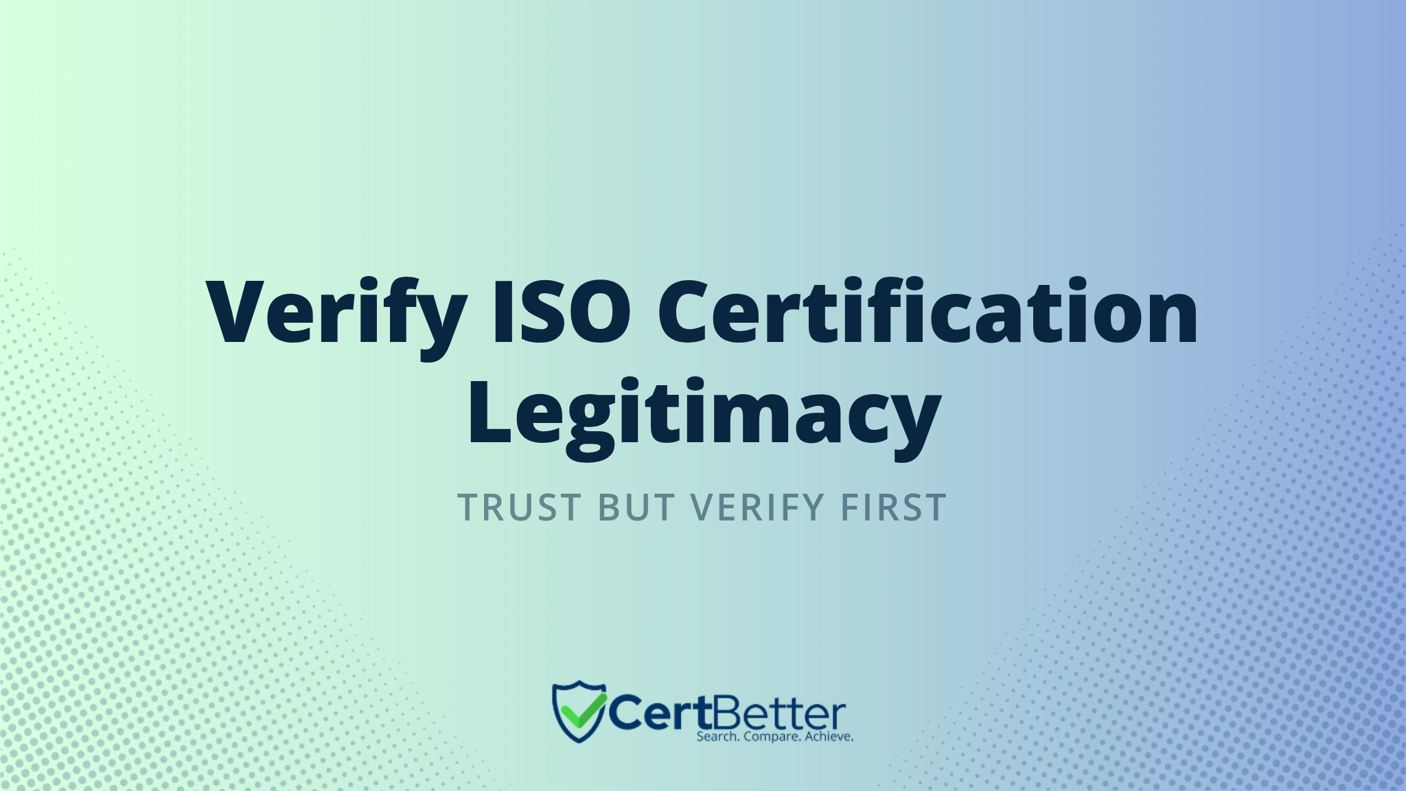 How to Confirm an ISO Certification Is Legitimate Before You Rely on It