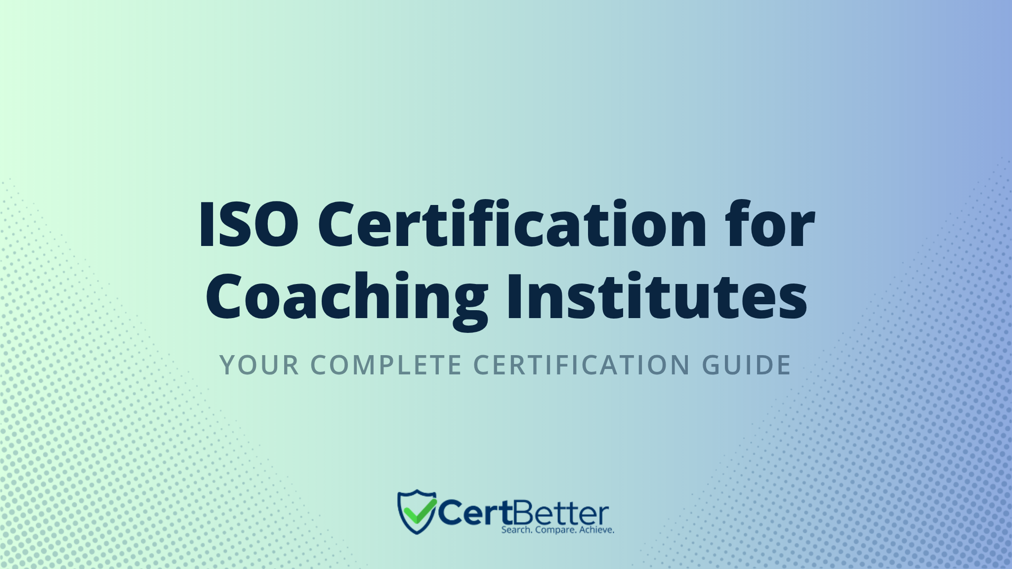 How to Get ISO Certification for a Coaching Institute
