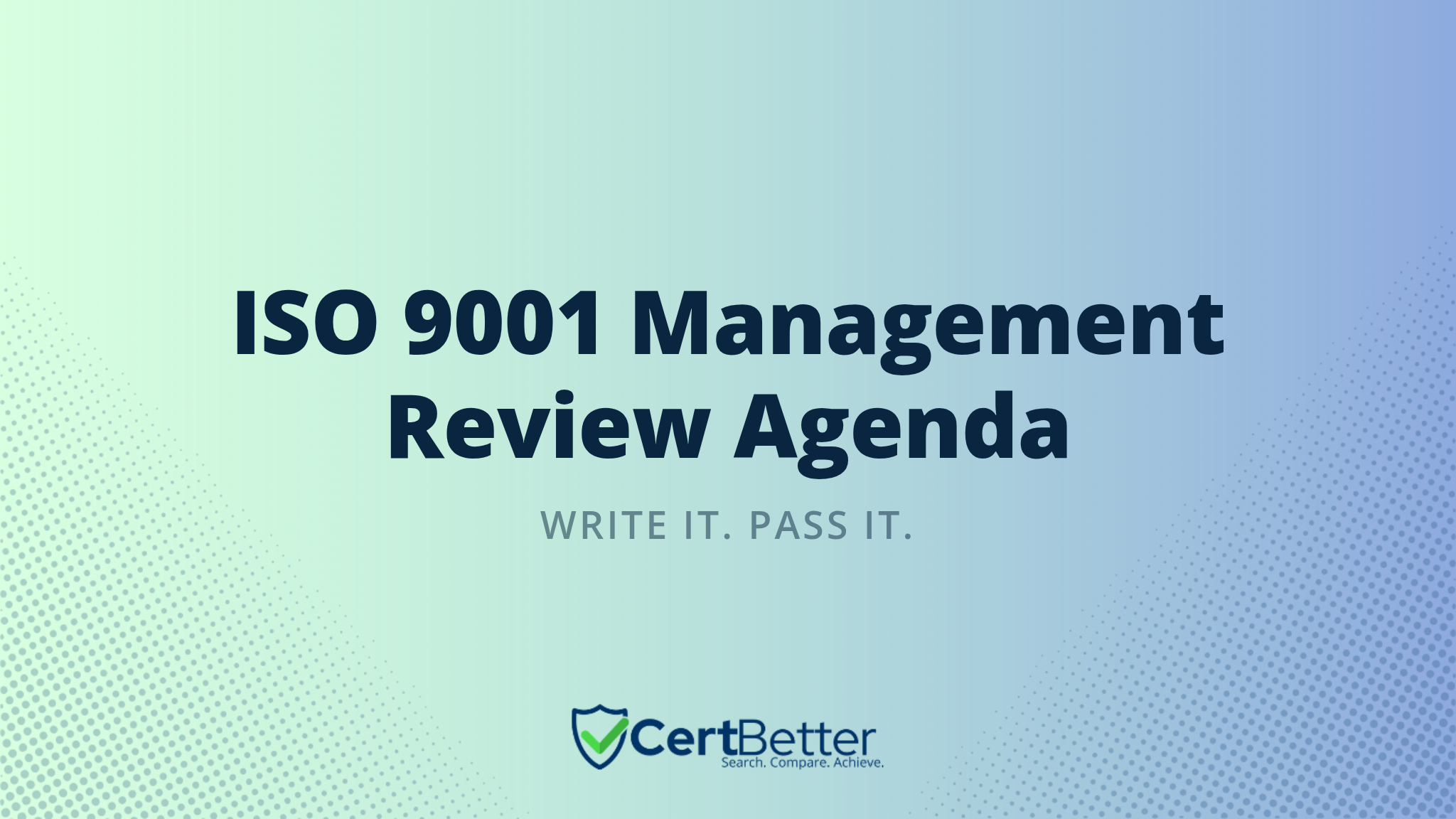 How to Write an ISO 9001 Management Review Agenda That Passes Audit