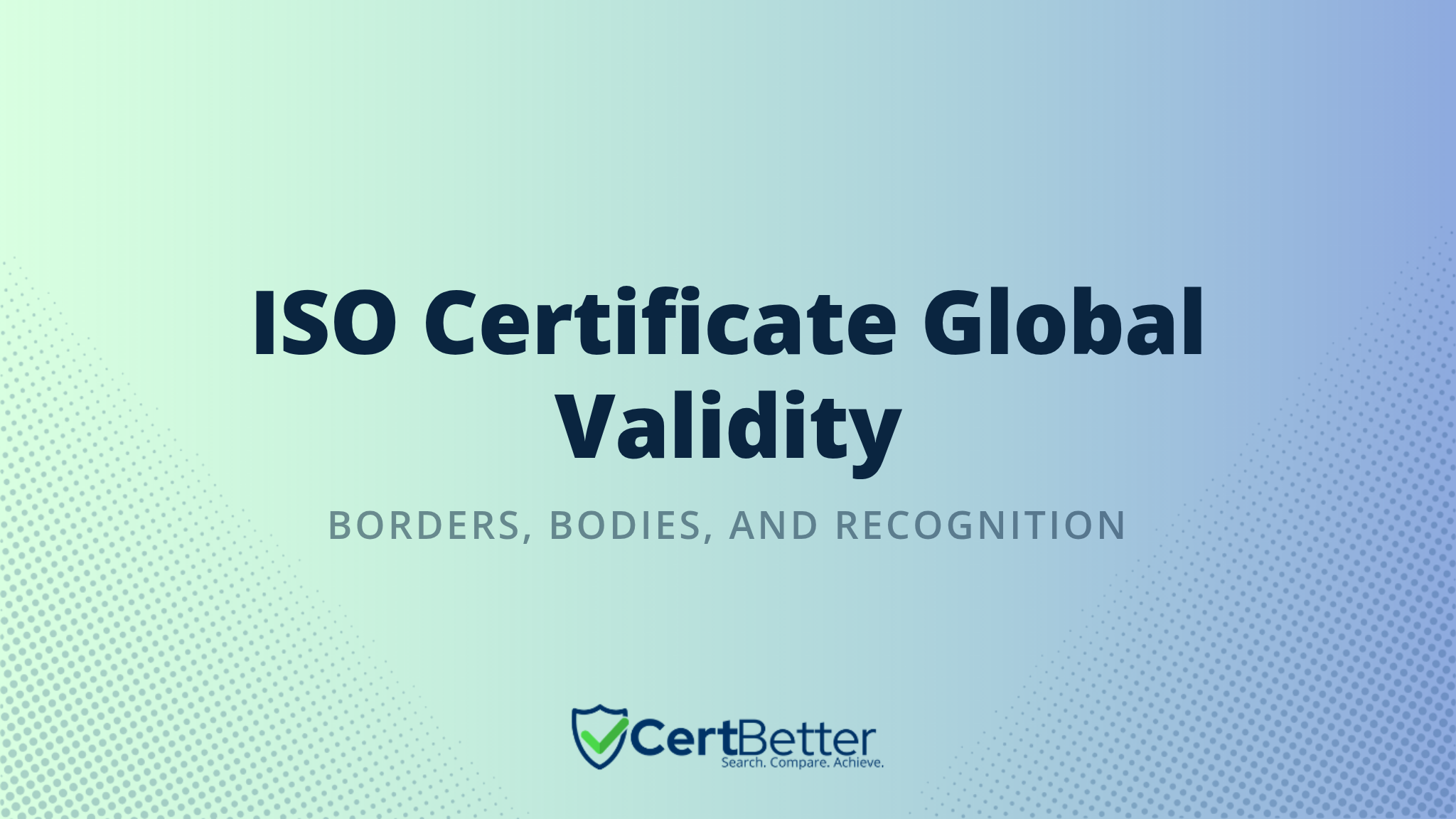 Is Your ISO Certificate Valid in Every Country?