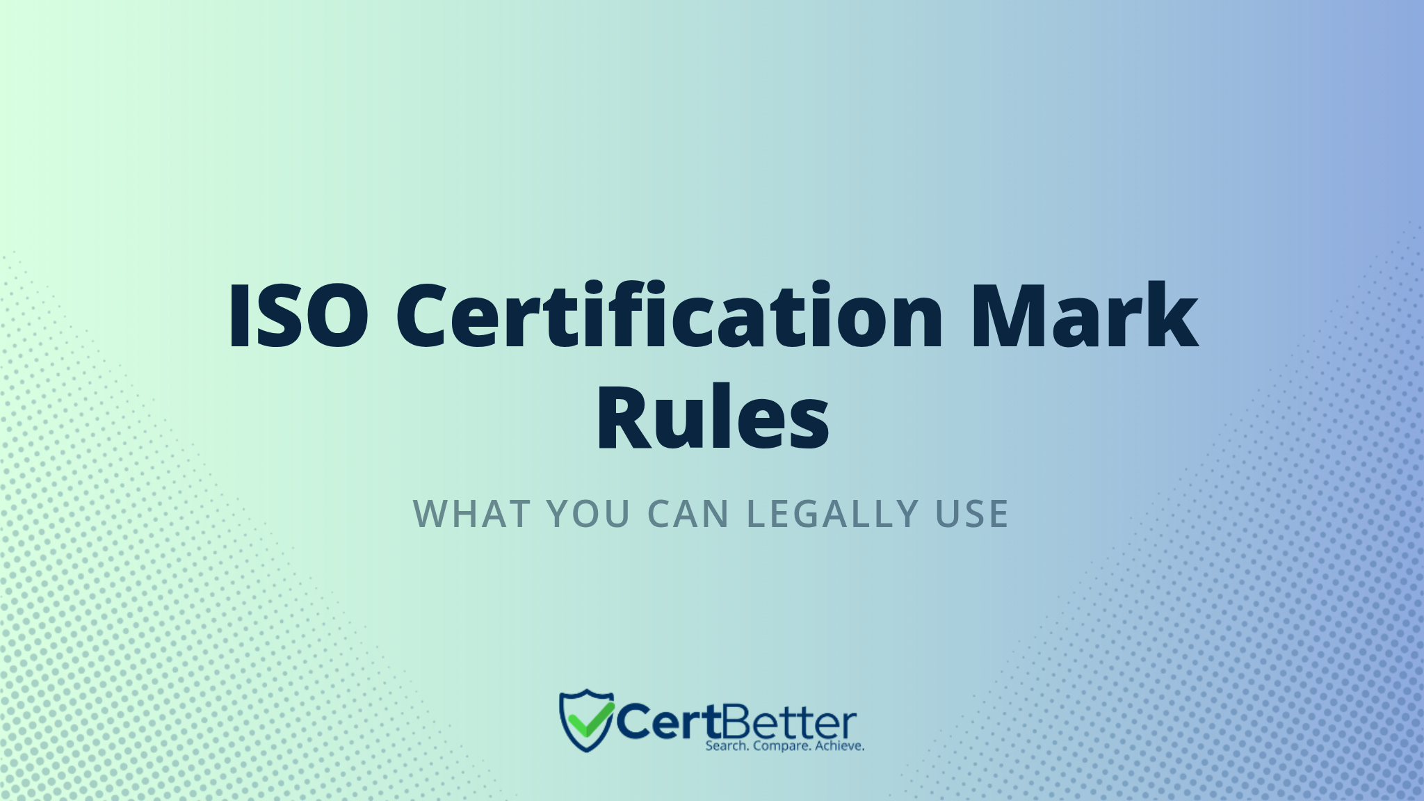 What Are the Rules Around Using the ISO Certification Mark in Marketing?