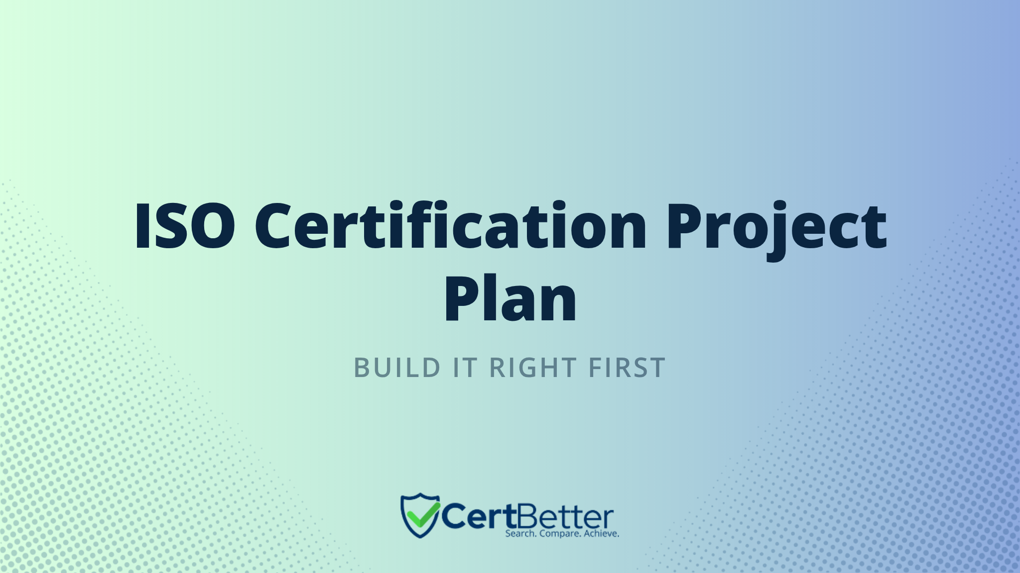 What Is a Project Plan for ISO Certification and What Should It Include?