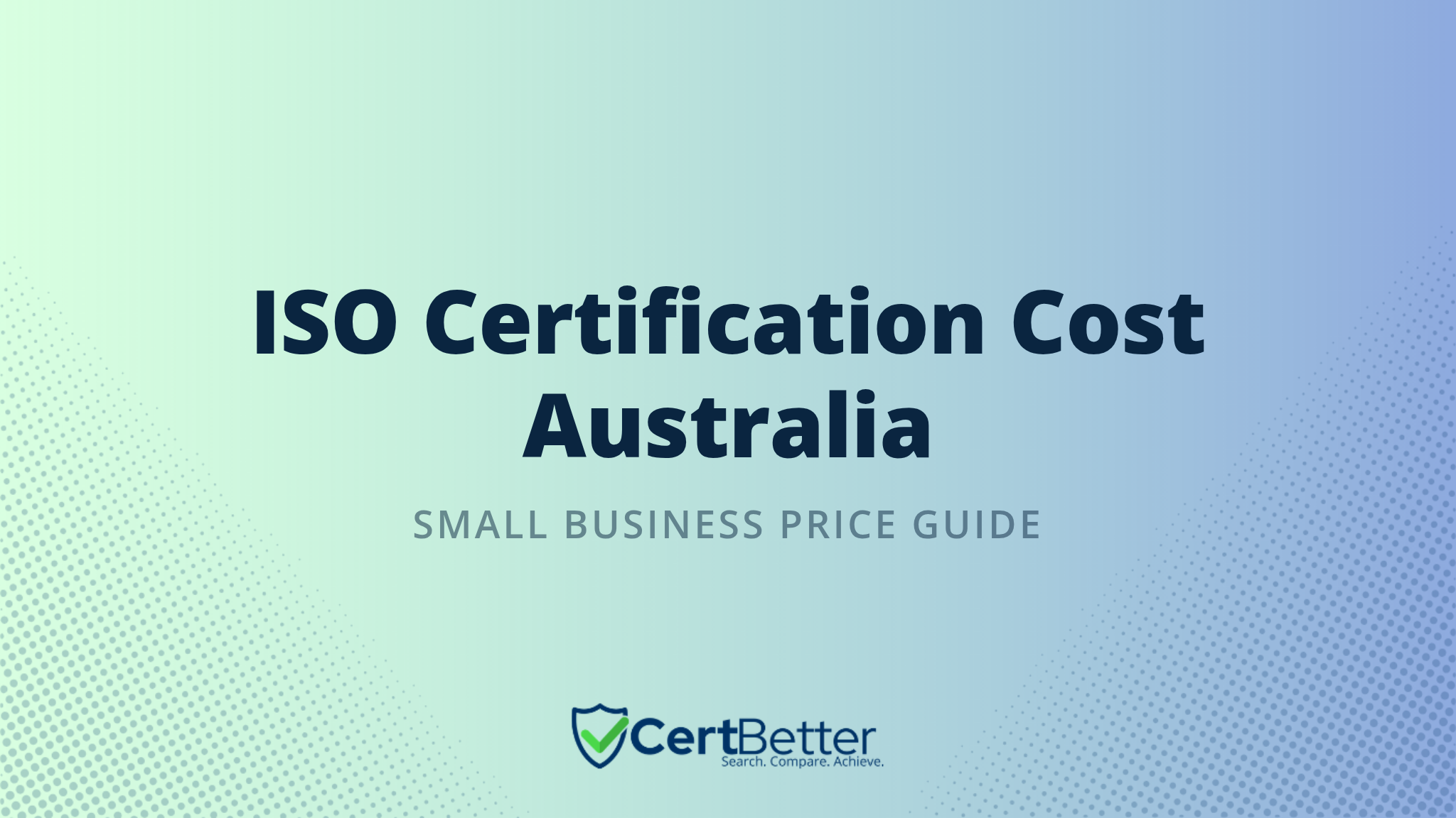 What Is the Cost of ISO Certification in Australia for a Small Business?