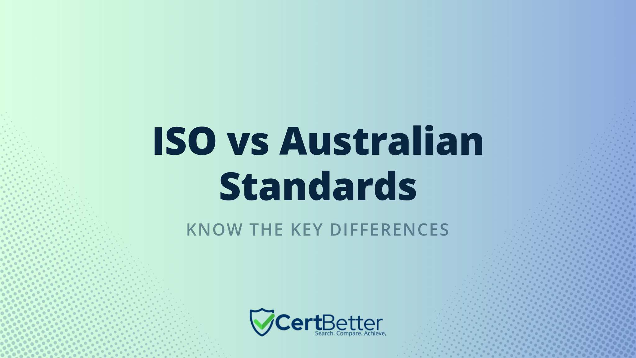 What Is the Difference Between an ISO Standard and an Australian Standard?