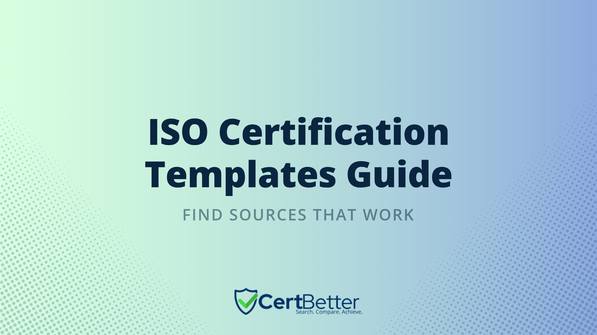Where to Find Reliable ISO Certification Templates