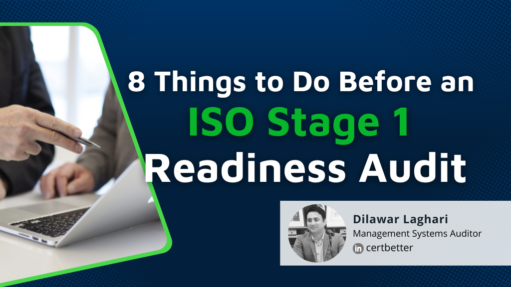 8 Things to Do Before an ISO Stage 1 Readiness Audit