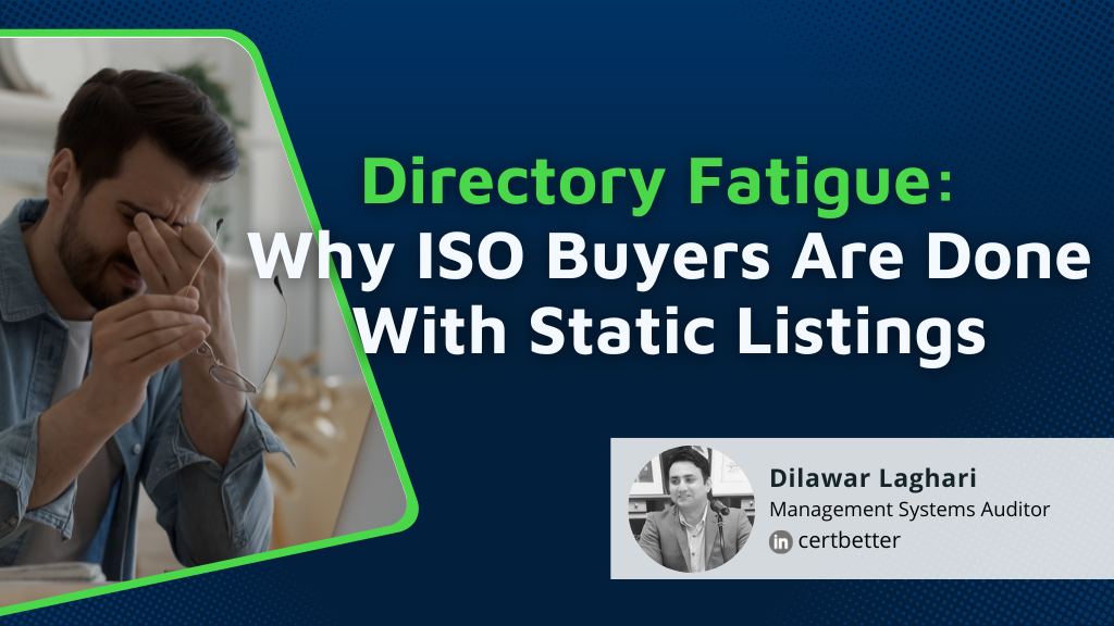Directory Fatigue: Why ISO Buyers Are Done With Static Listings
