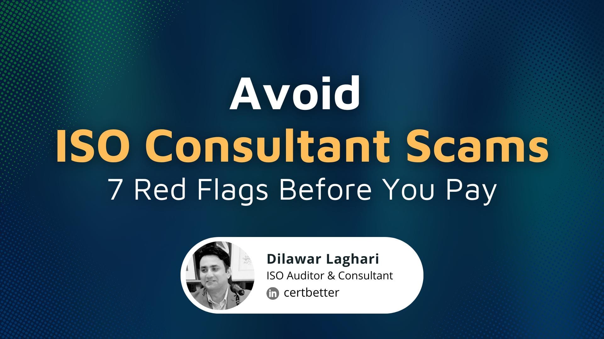 How to Avoid ISO Consultant Scams: 7 Red Flags Before You Pay