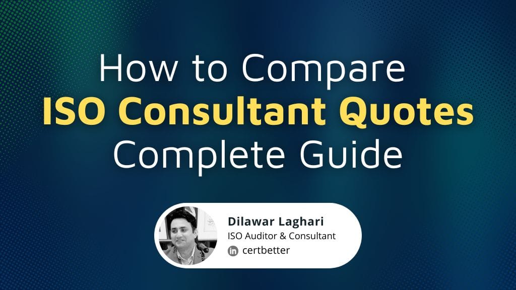How to Compare ISO Consultant Quotes Complete Guide