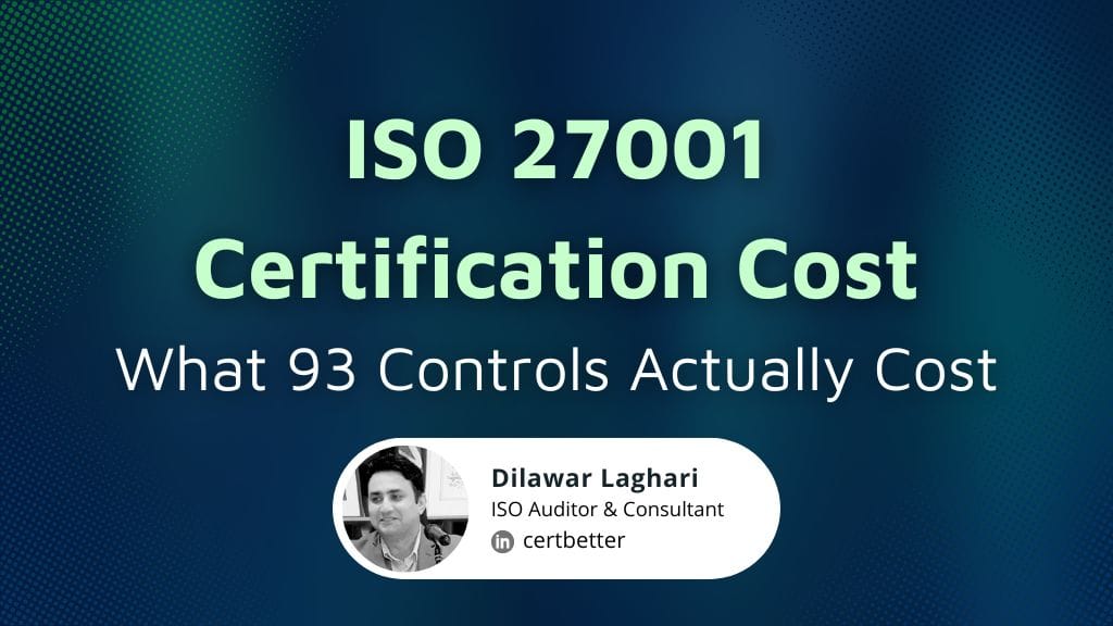 ISO 27001 Certification Cost Australia 2026: What 93 Controls Actually Cost