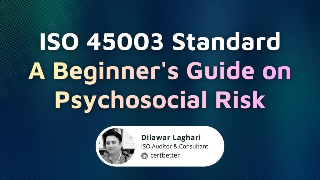 ISO 45003 Standard: A Beginner's Guide on Psychosocial Risk