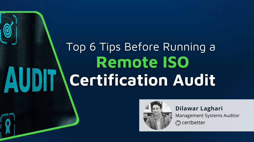 Top Tips Before Running a Remote ISO Certification Audit